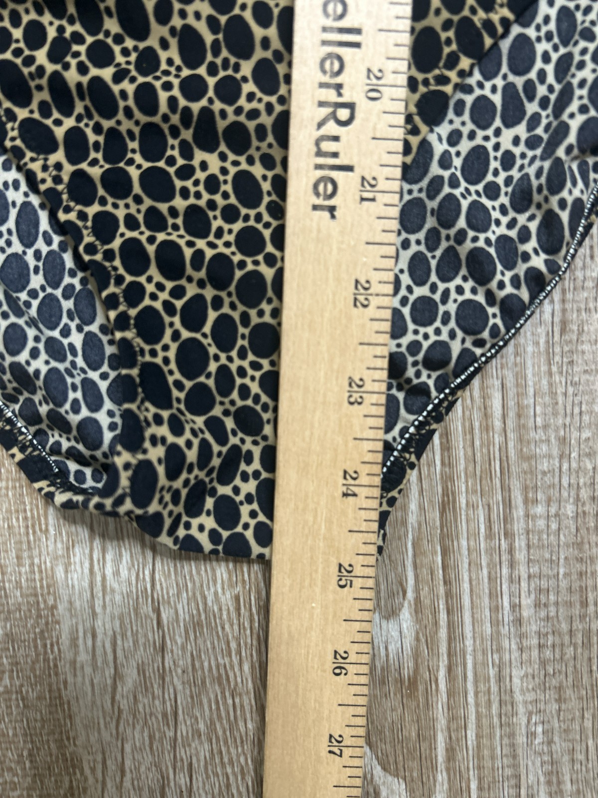 Gottex Swimsuit Women 8 Gold Black Print One Piece Vintage EUC V Neck