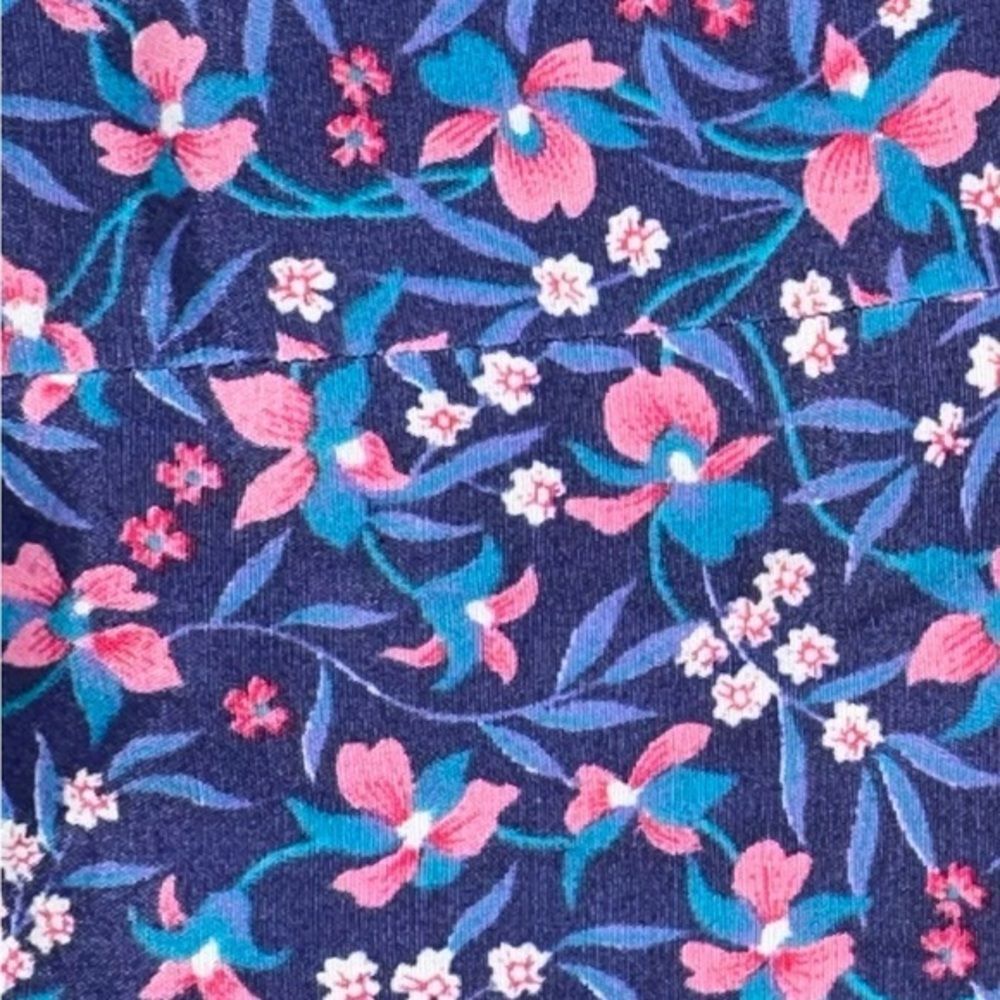 Vintage Jane Schaffhausen Belle France Size 6 Blue Floral Cottage Dress