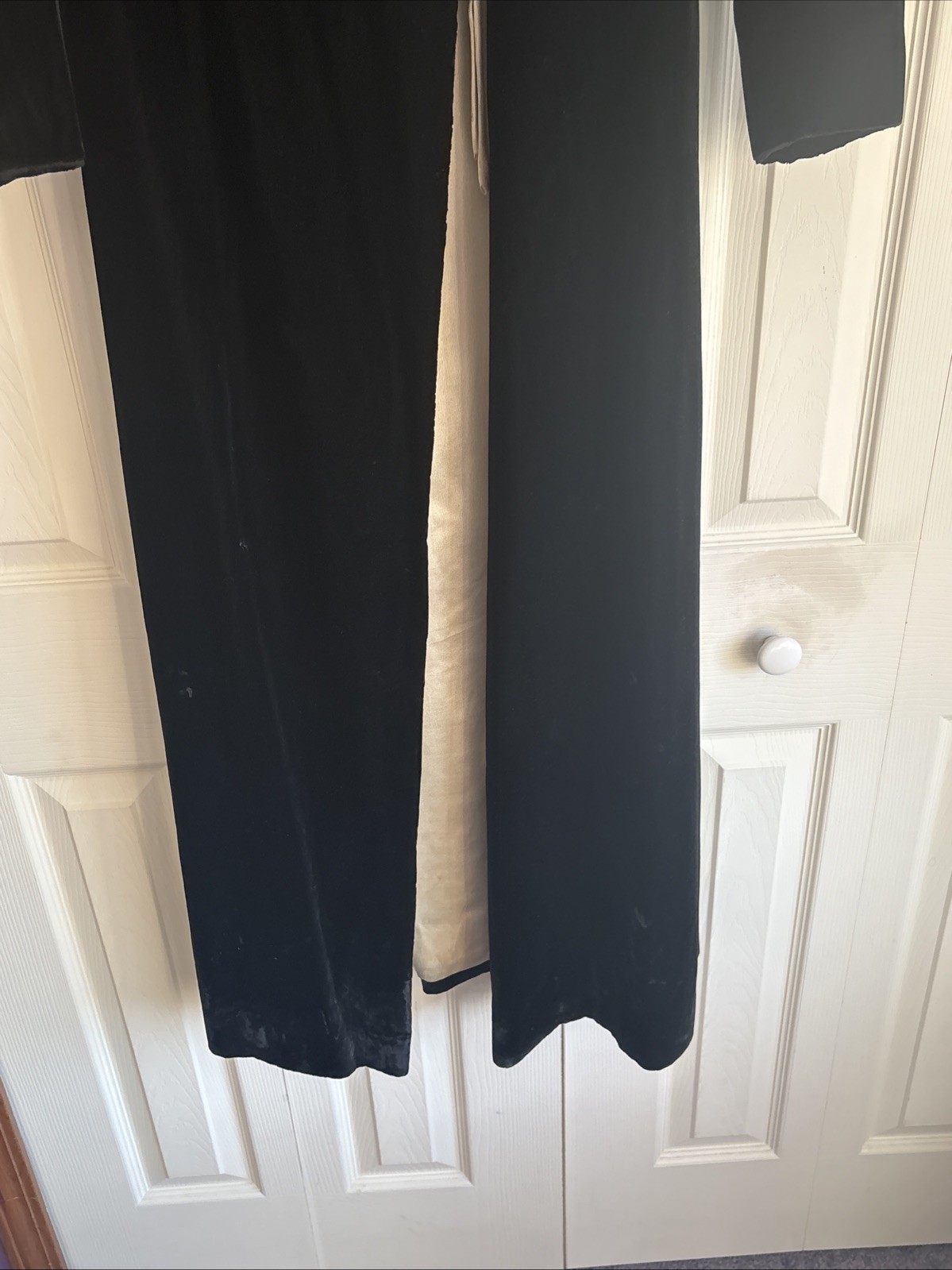 Russeks Antique Velvet Coat/ermine Collar. 1920-1930’s Opera Coat. FREE SHIP