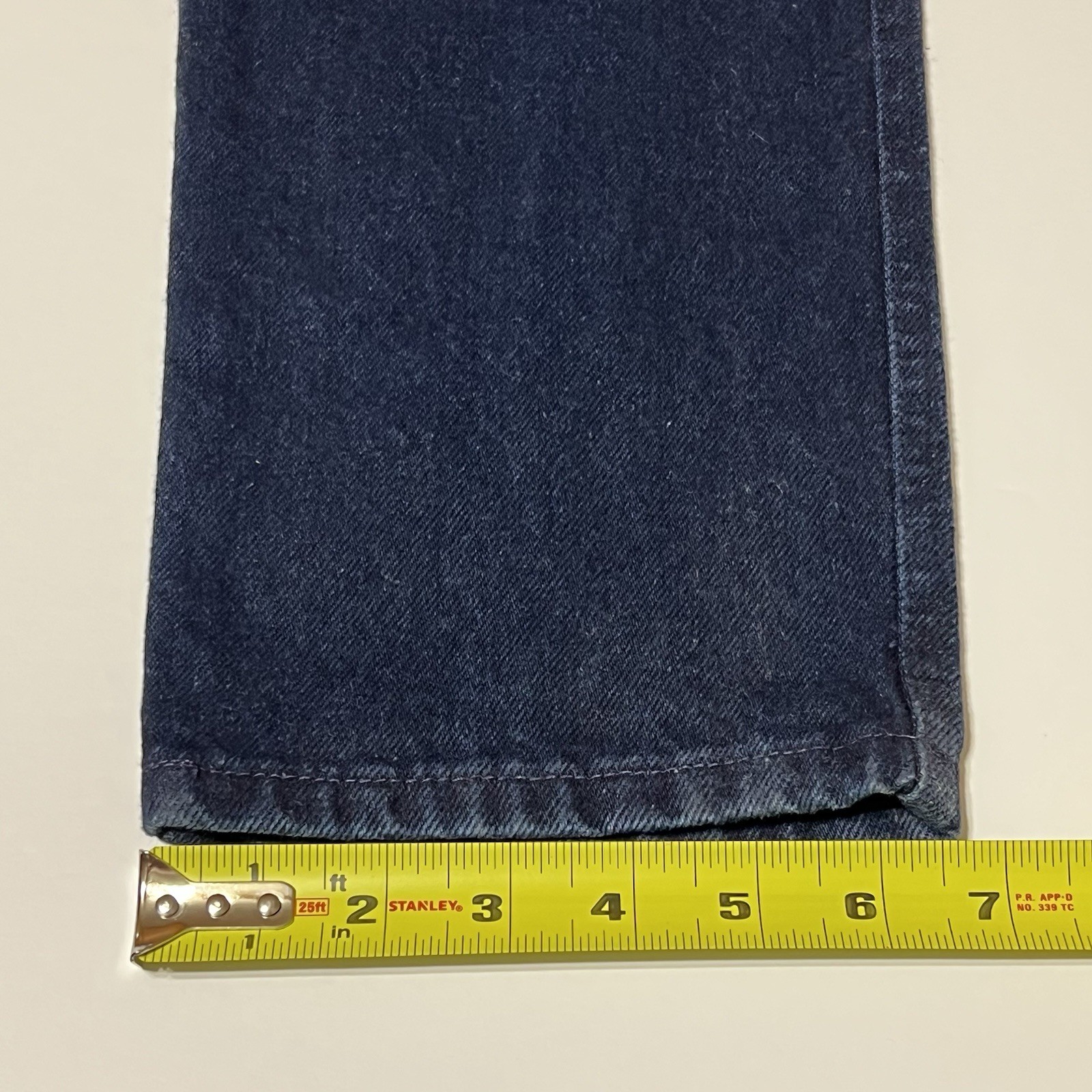 Vintage Rocky Mountain Jeans Women’s Tag 11/30×36 (26×36) Cross Over Flaps Blue