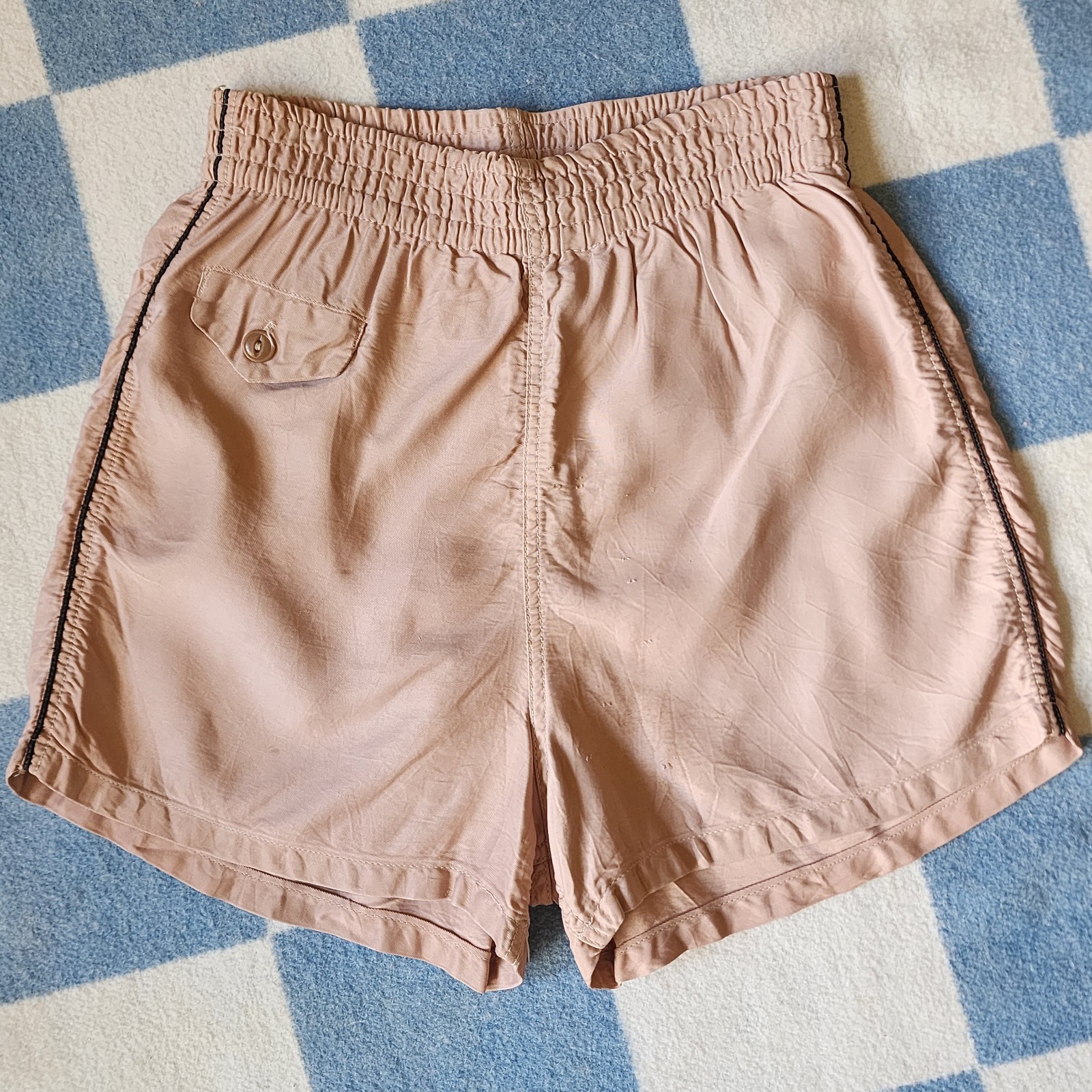 1940s Rayon Gym Swim Shorts Hecker Vintage