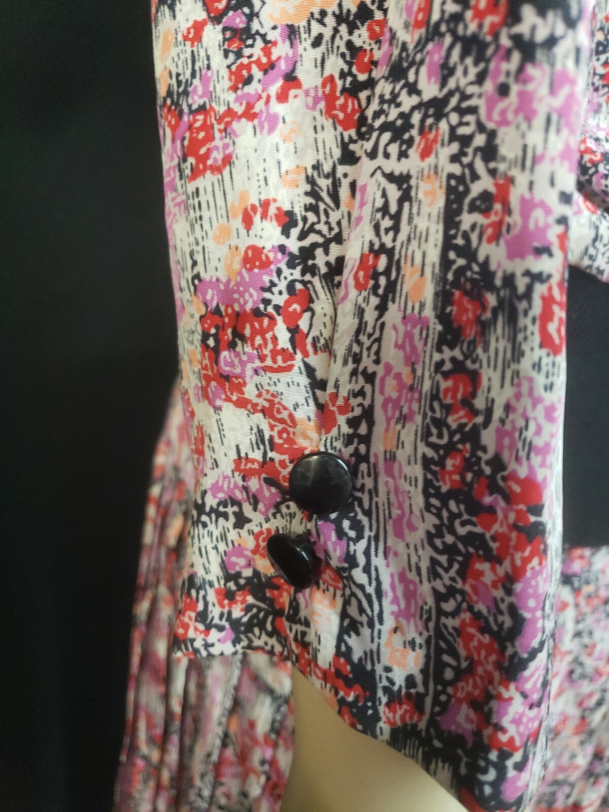 DG California VTG Skirt Suit DRESS Women’s Sz M? PINK MULTICOLOR POLYESTER #W2