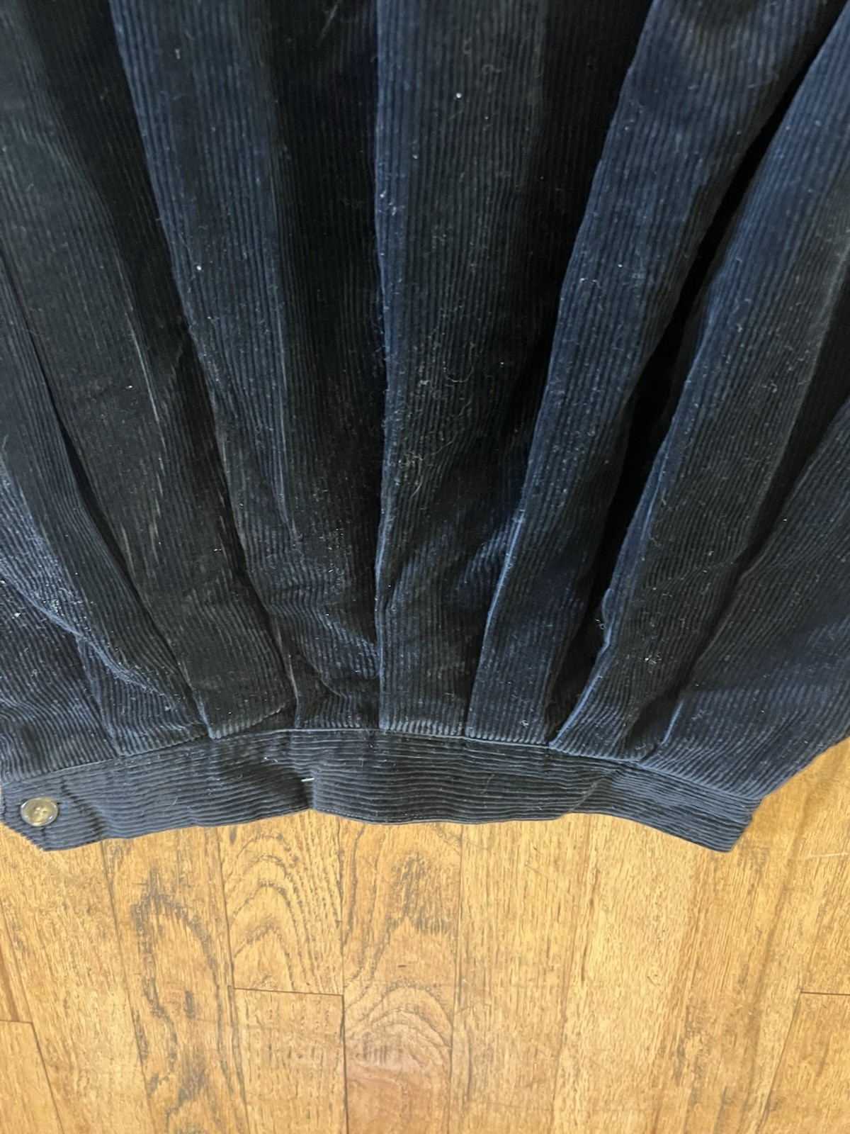 VTG Allen Lolly Nottingham England Black Corduroy Skirt Cotton VTG Size 6