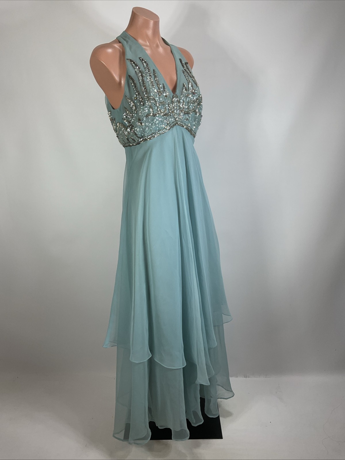 Vintage 1960s Jack Bryan Beaded Evening Cocktail Dress Style 5440 Size 12 NEW!