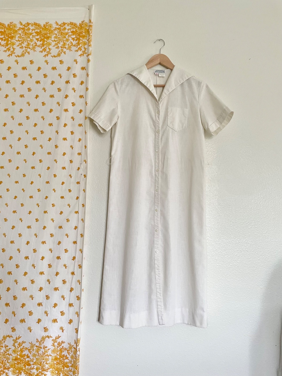 Vintage The Villager Sailor Collar Shirt Dress 60s