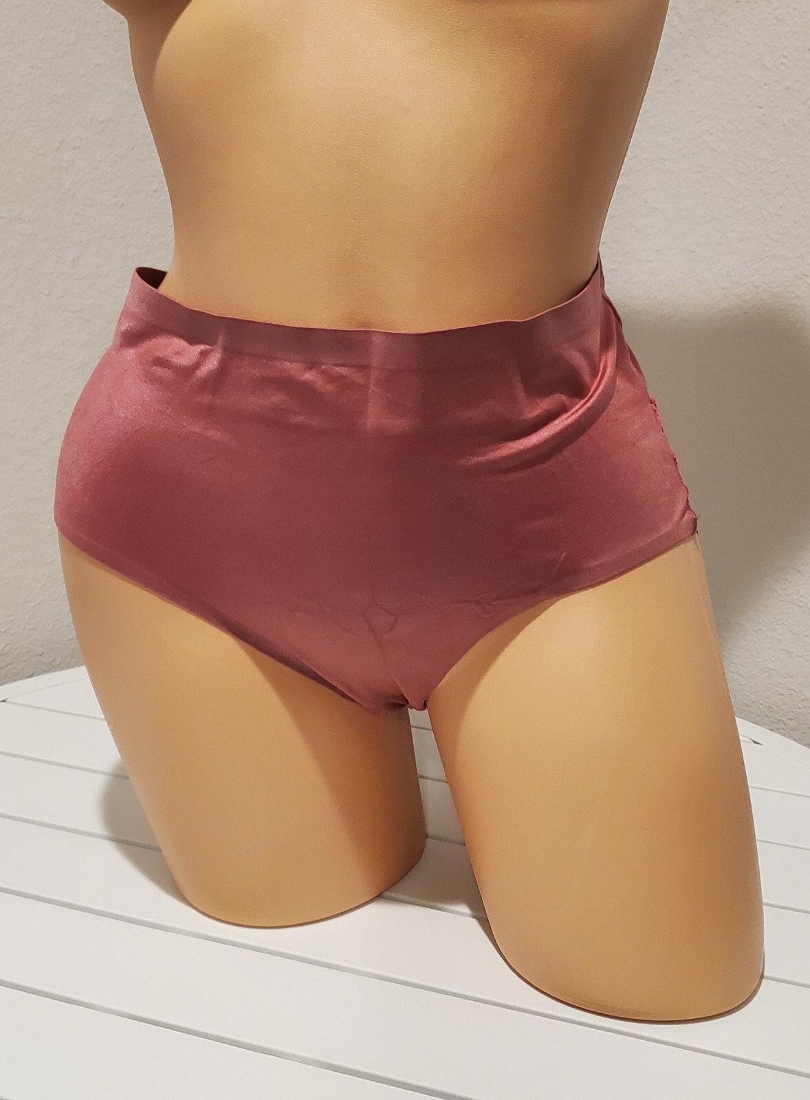 Hipster Panty LACE Back Silky Semi Sheer 9/2XL Pristine PINK Itayax