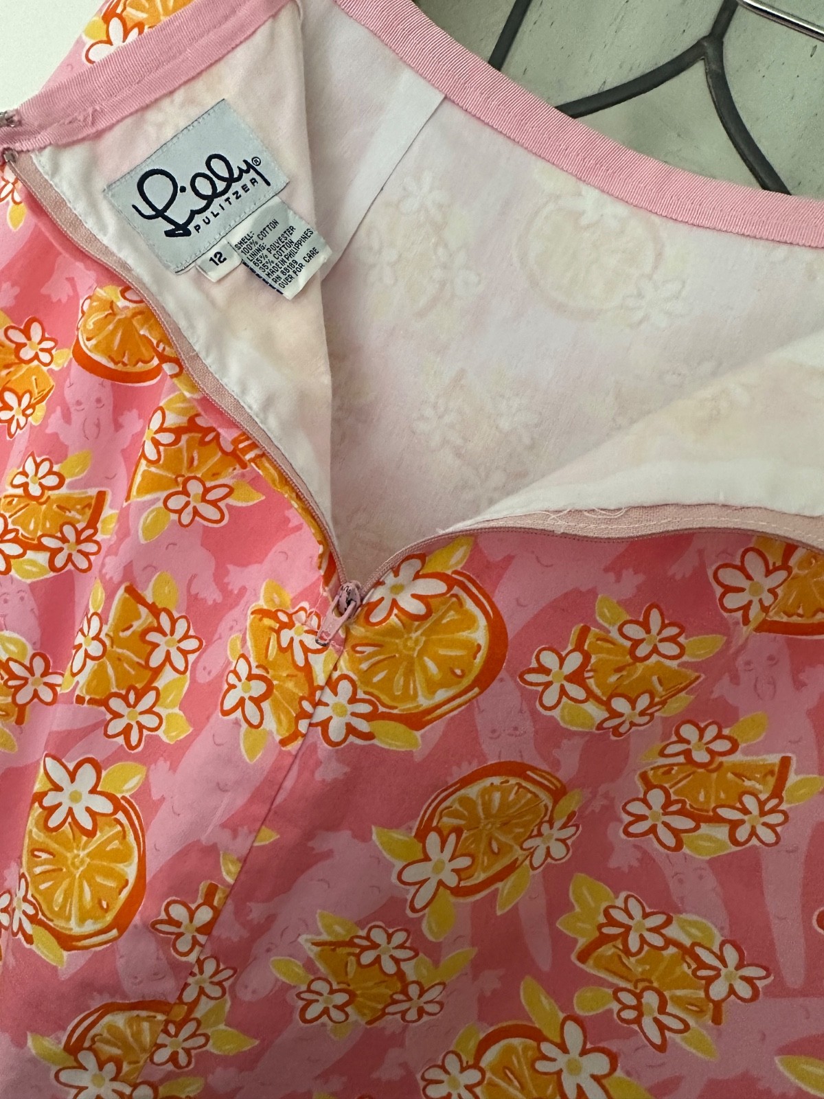 80’s Vintage Lily Pulitzer Orange Blossom Floral Skirt 12 SWEET!
