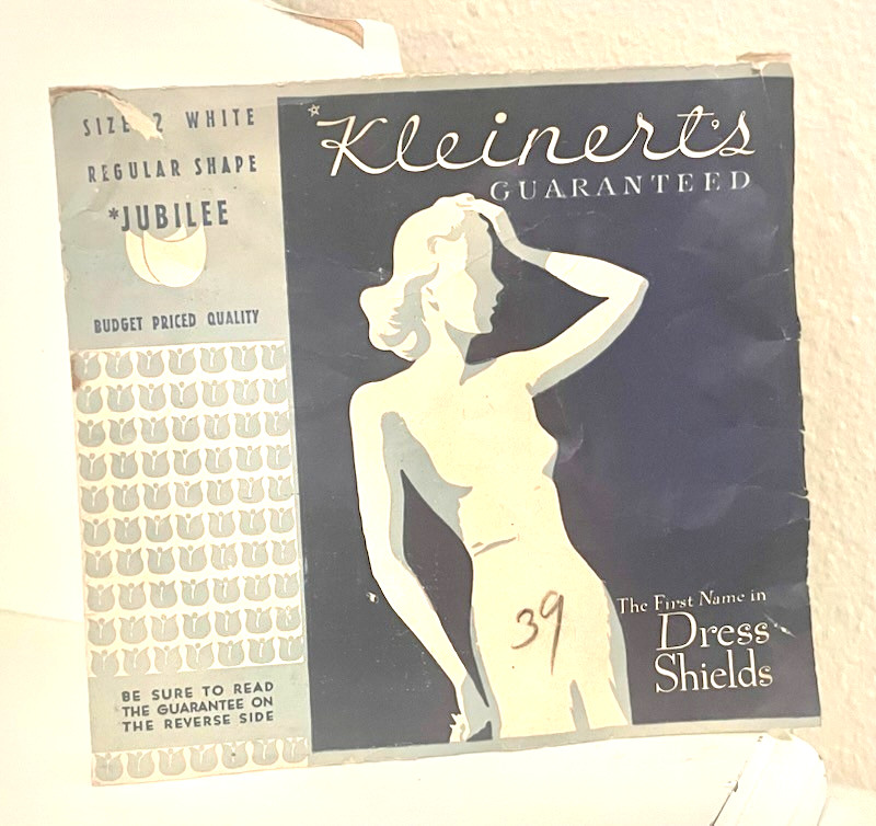 Vintage Kleinert’s Dress Shields Size 2 White Reg Shape Jubilee Soft Lingerie