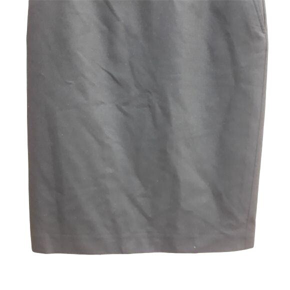 Vintage Worth Wool Cashmere Classic Knee Length Pencil Skirt Sz 4 Twee Career