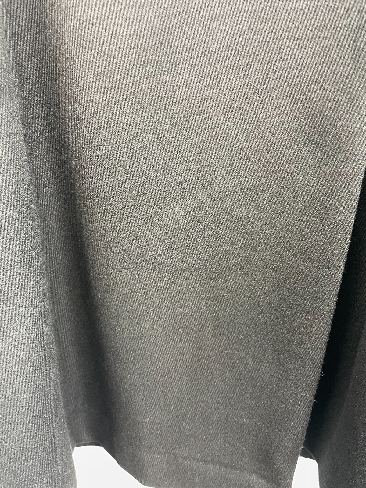 Vintage Forstmann by Penn Craft Women’s Black Fur Collar Asymmetric Button Coat