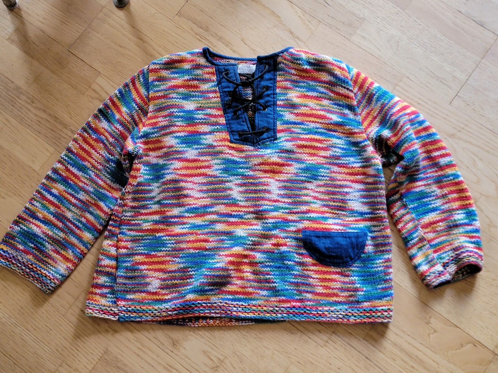 Vintage Sandy Starkman Kinit Multicolor Sweater