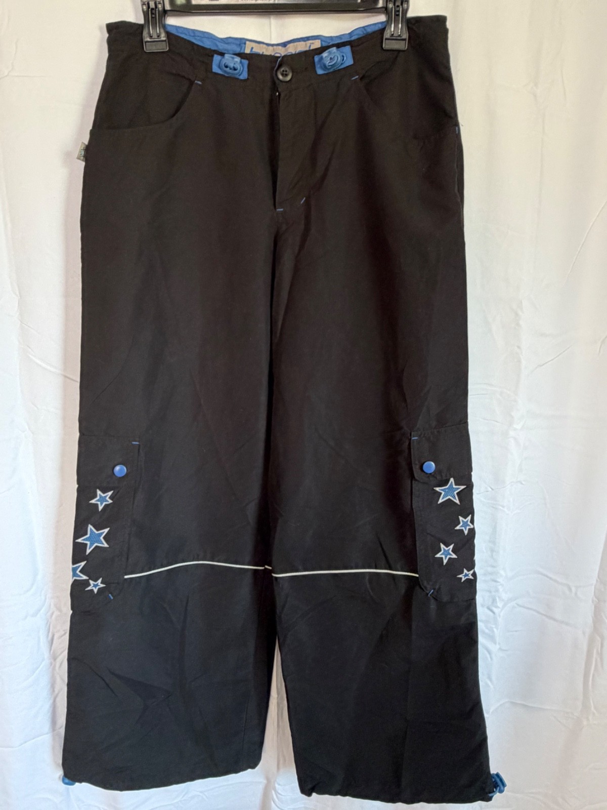 Y2K Vintage Buggirl Cargo Rave Skater Pants Vintage 90s Y2K, Size Medium