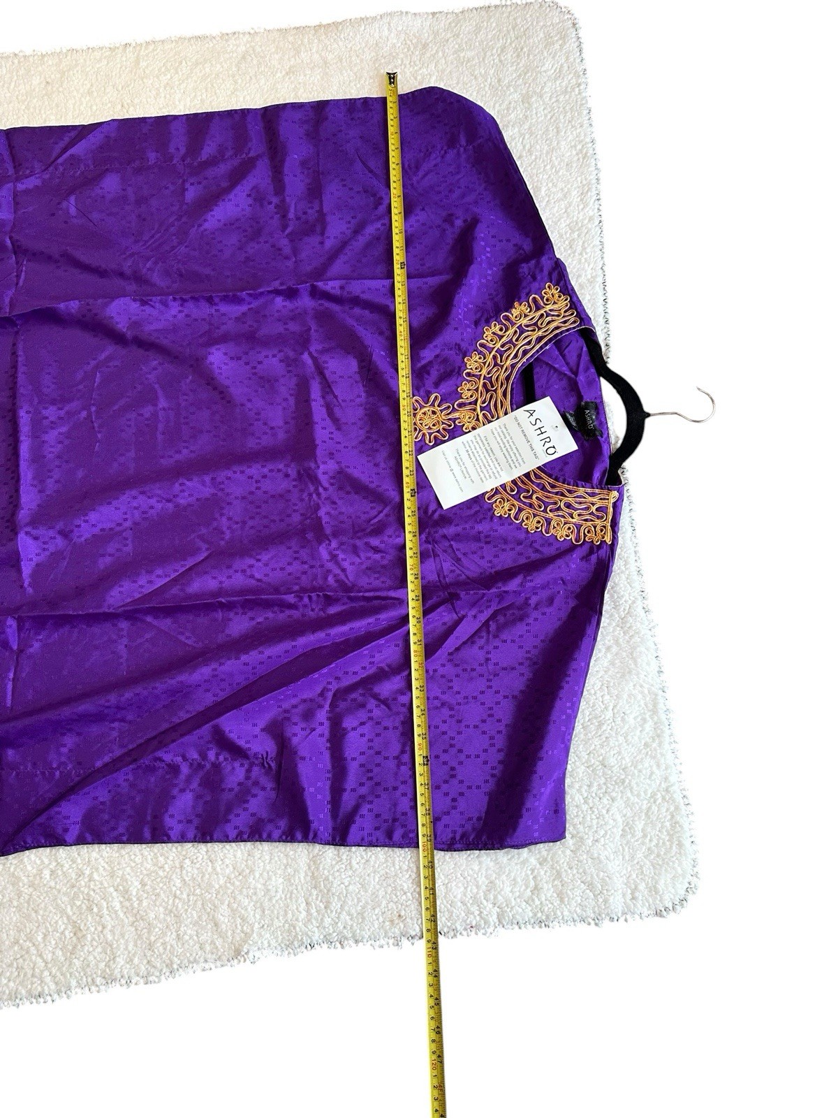 80s PURPLE PLUS SIZE VINTAGE DRESS JEWELED GOLD METALLIC
