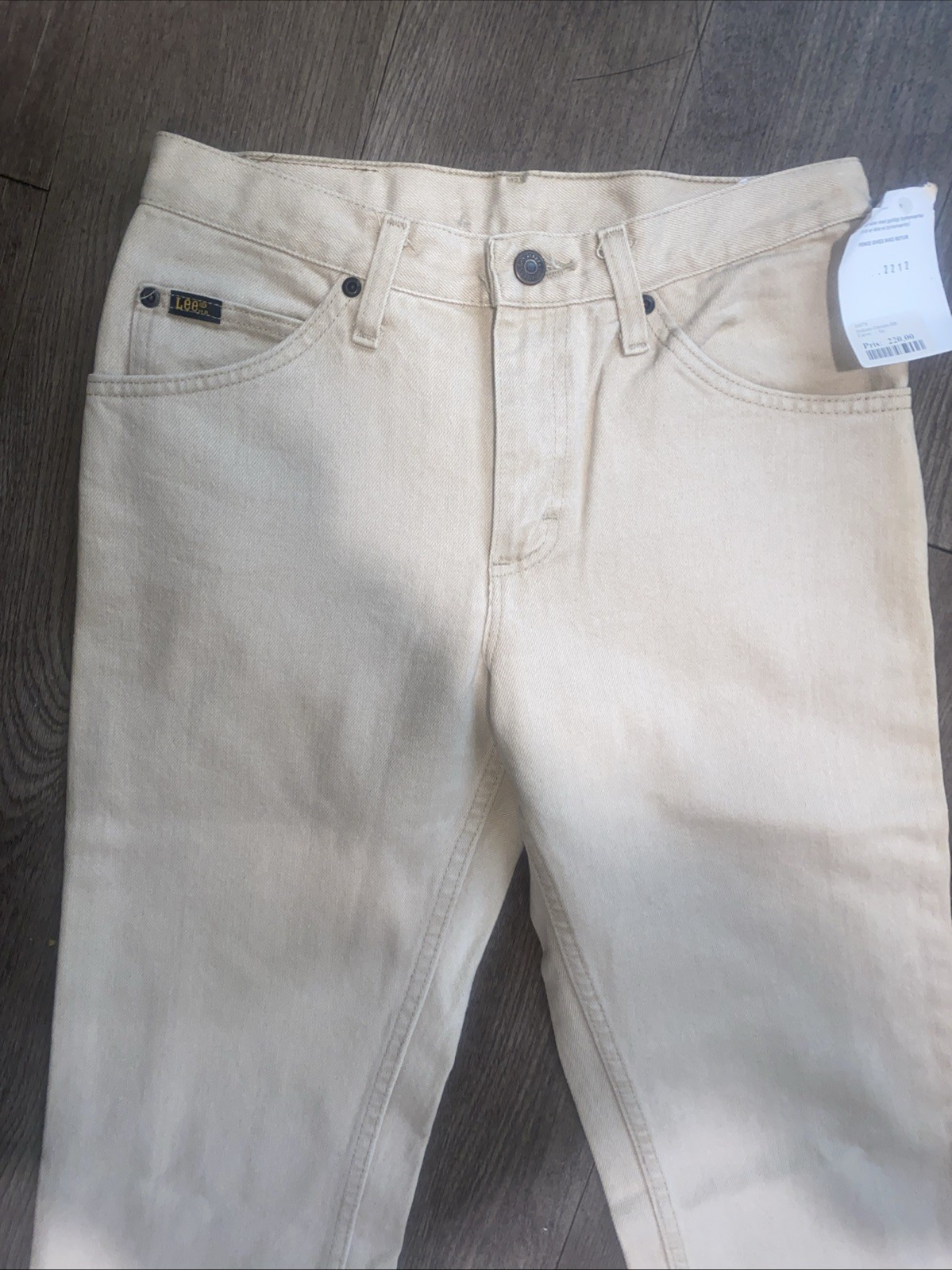 Vintage 80’s Lee Riders Jeans. Khaki Color. Size 29/30 USA. Cotton.