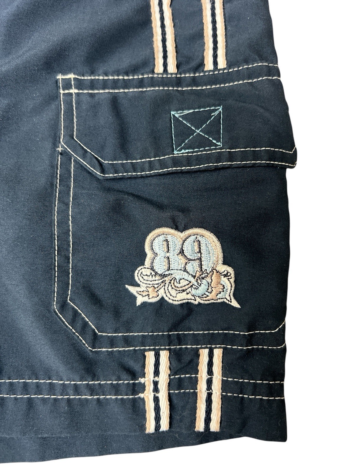 VTG 90’s Y2K Body Code Cargo Short Shorts Women’s Juniors Size 9 Navy Polyester