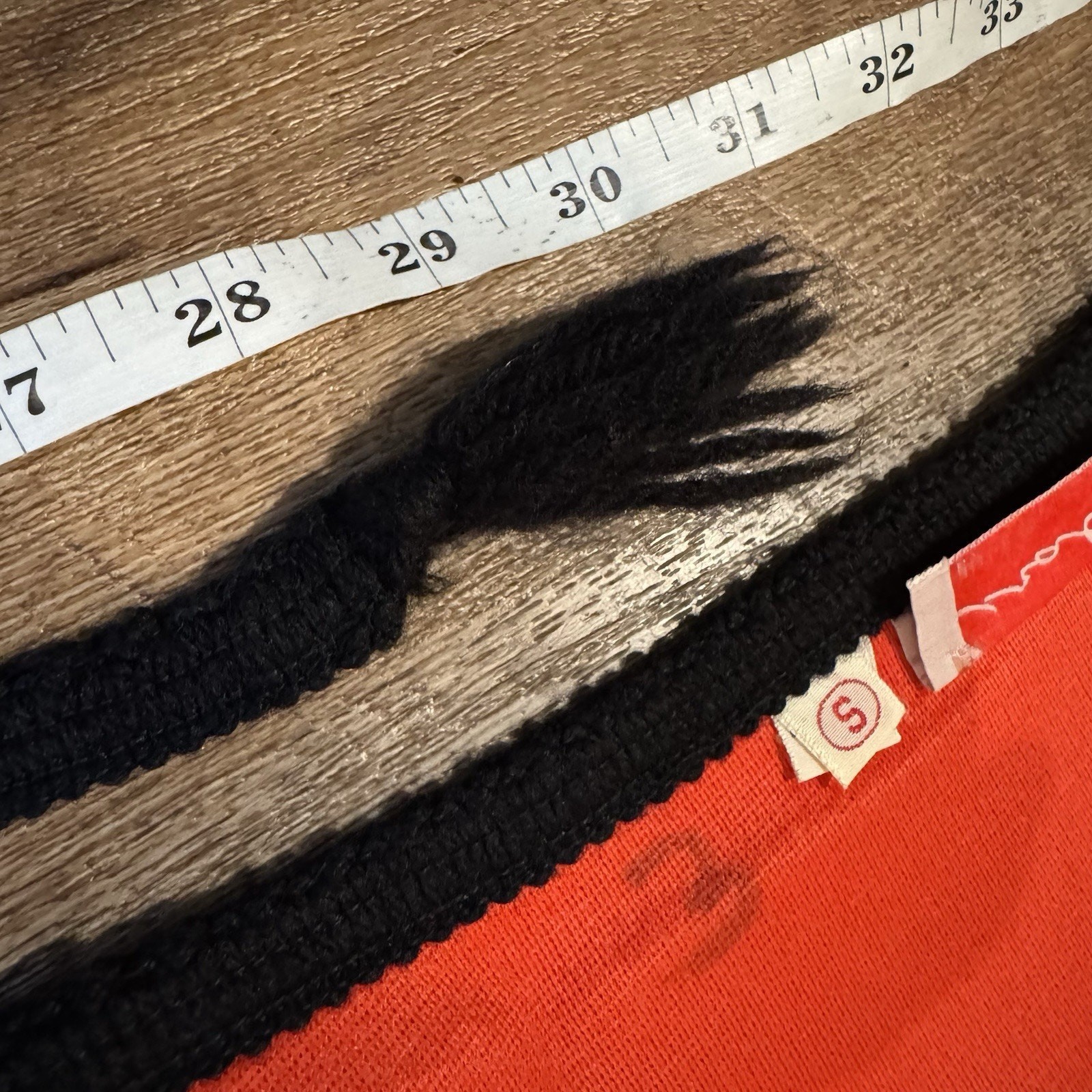 Vintage Virginia Crabtree Red Wrap Skirt Matador Costume Black Fringe Bull FLAWS