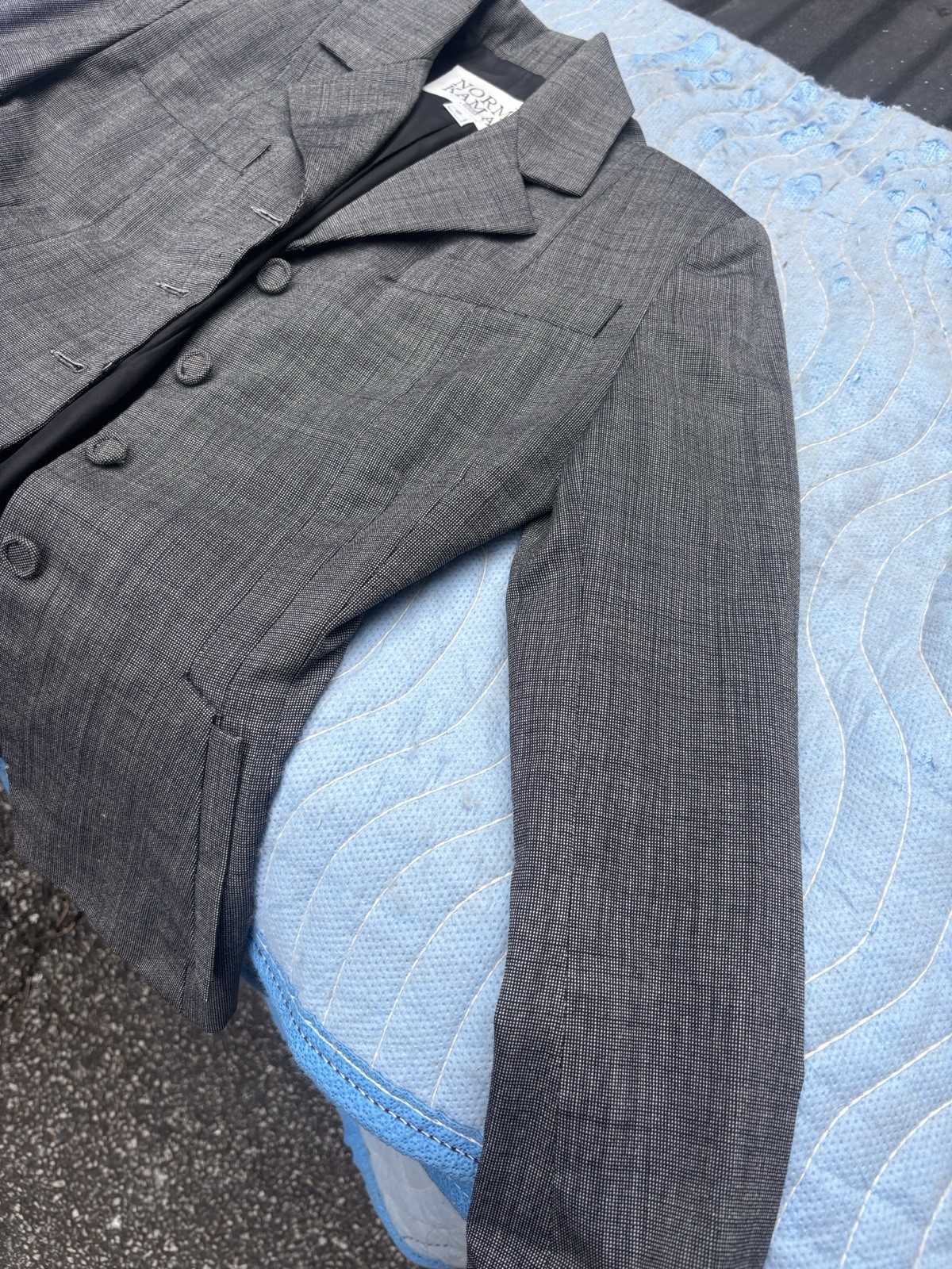 Vintage Norma Kamali 1980s Blazer Pockets Are Still Sealed 4 Button Front