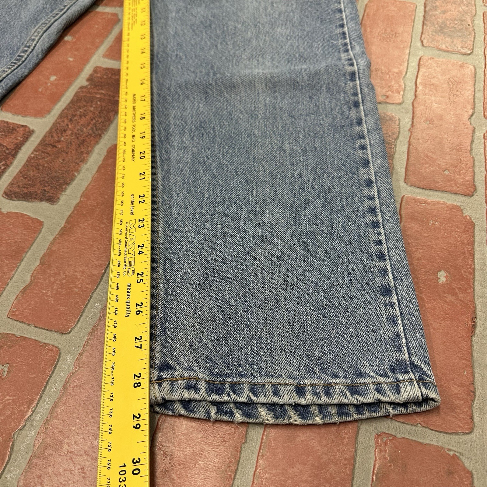 VTG LEVIS ORANGE TAB MEASURES 32X29 LIGHT BLUE DENIM PANT JEANS BLUE WOMEN (33)