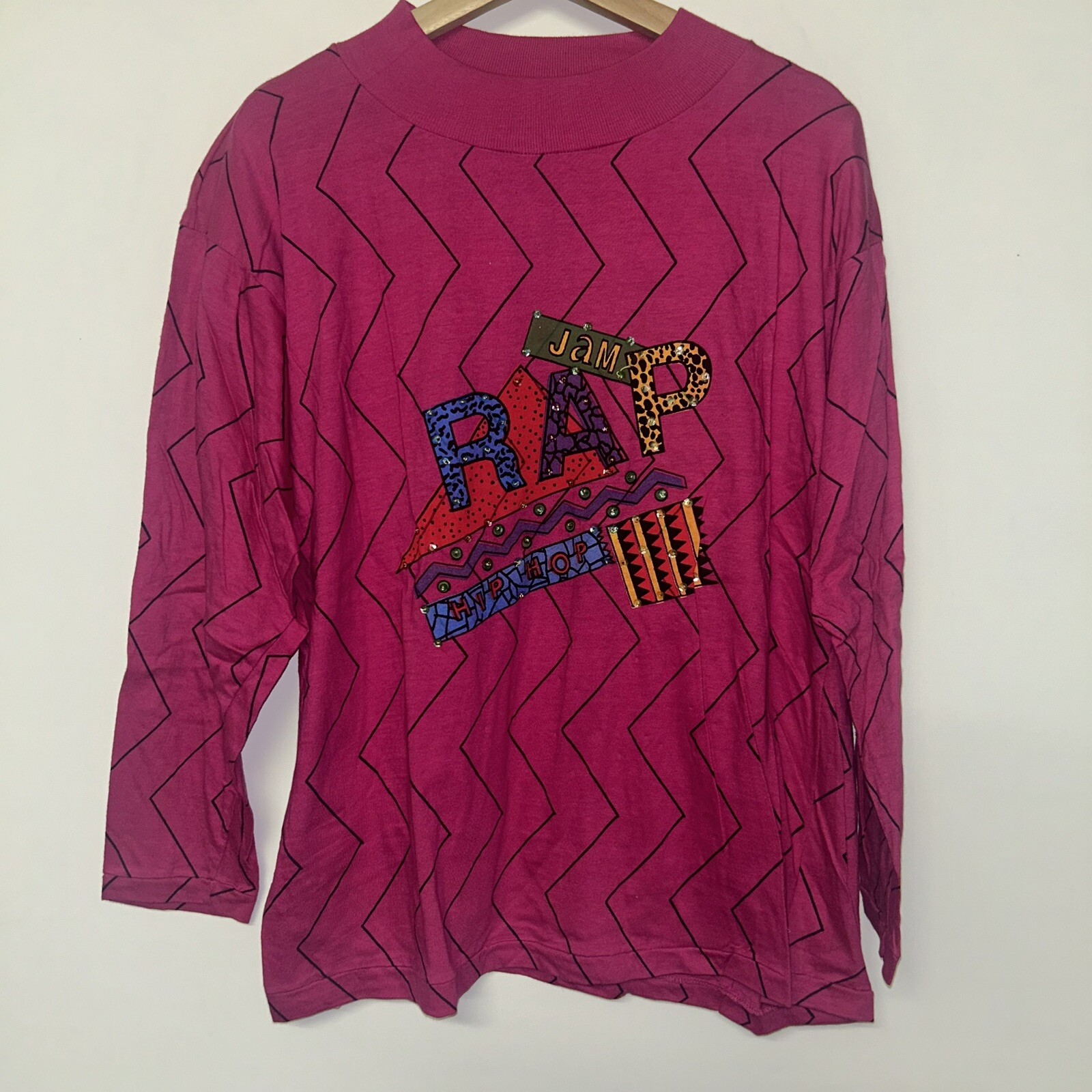 Vintage 1990’s Adonis Womens Multicolor T-shirt, Deadstock NWT, Size M