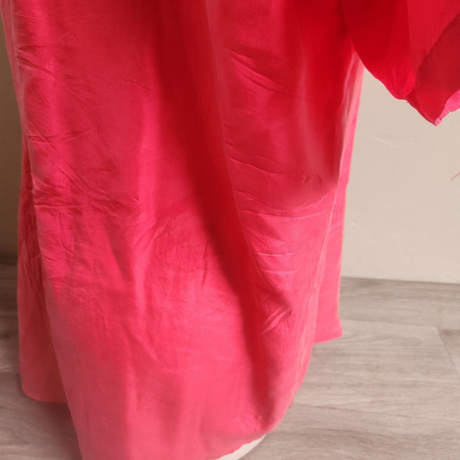 Vintage The Silk Collection Button Front Shirt Pink Size 16 Delicate Lightweight