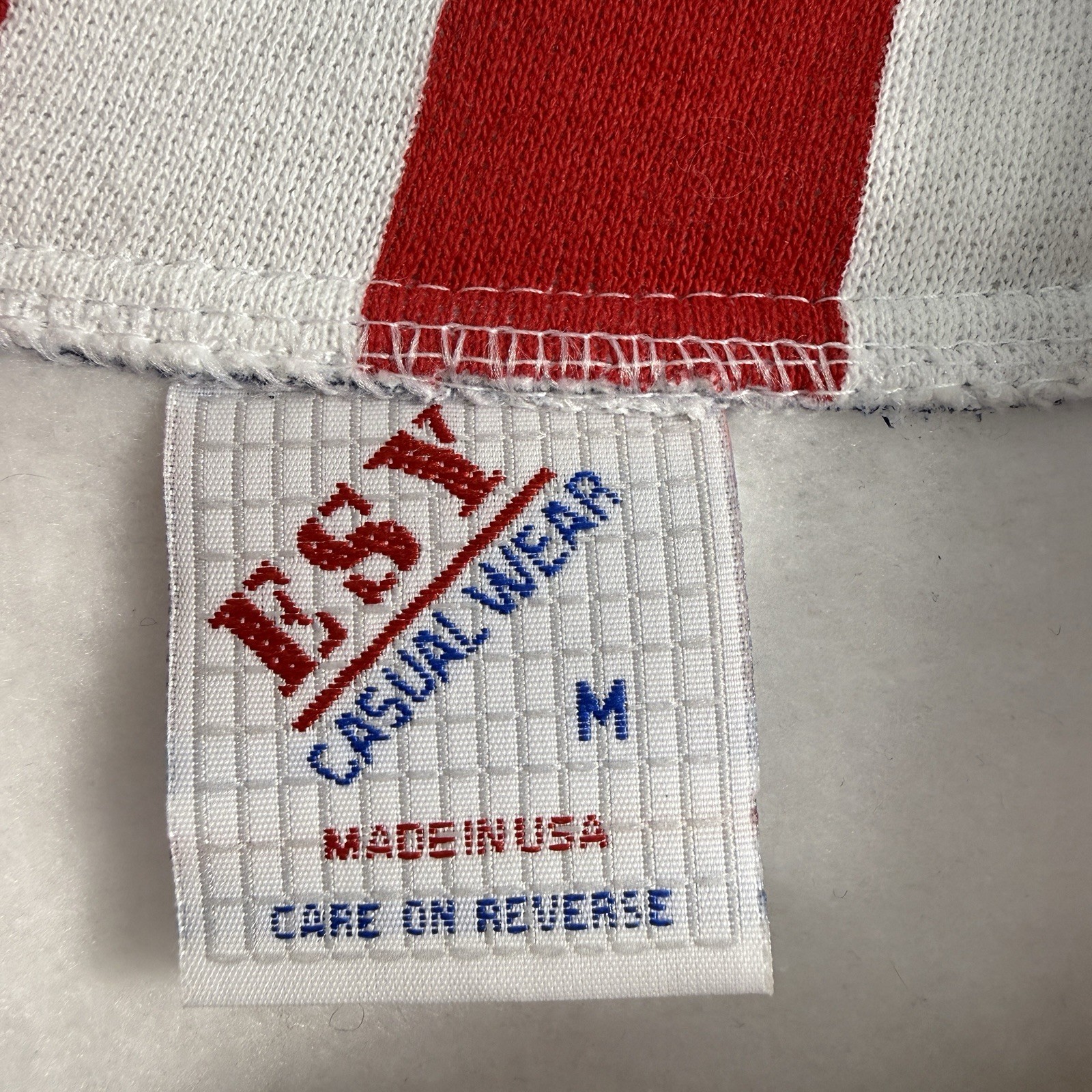 Vintage ESY Sport Wear USA Flag Women’s Sweatshirt Medium Patriotic
