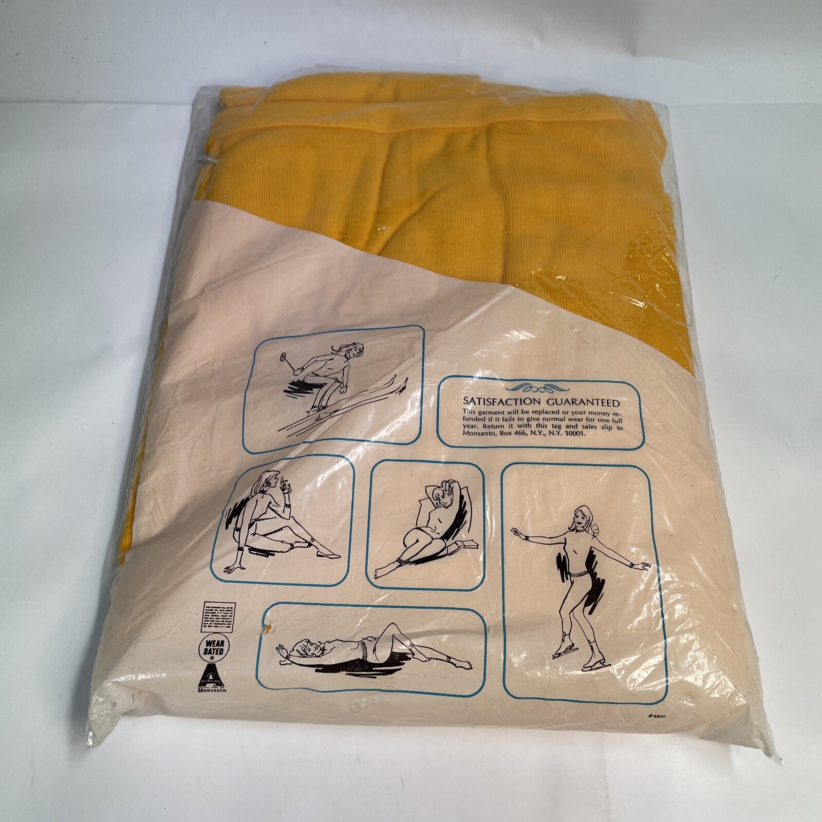 Vintage “Ski Jamers” Womans Large. Ski Underwear/pajama’s. Light Orange/yellow