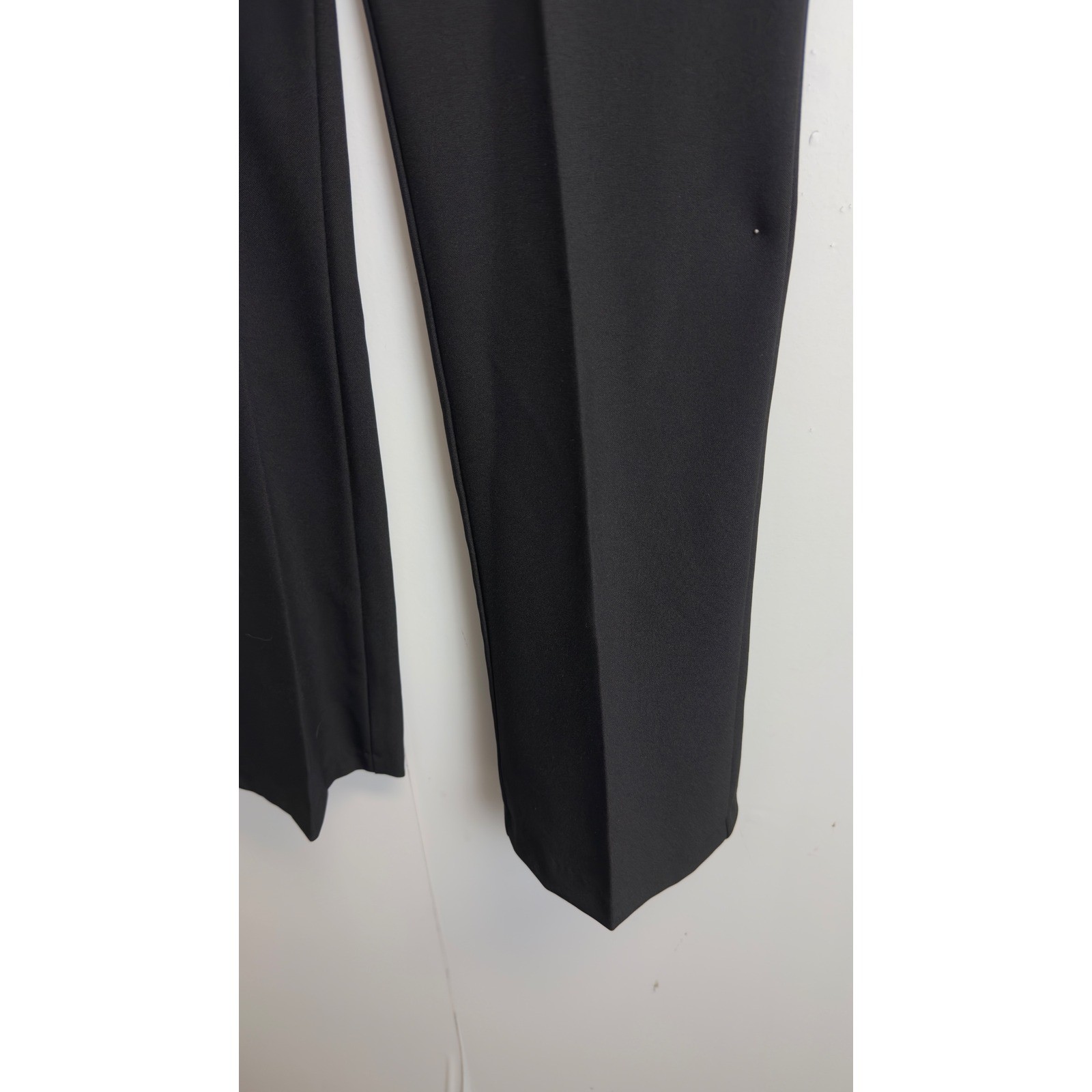 NEW Byer Too Vintage 90s Pant Suit Black Leopard Faux Fur Collar Size 7 USA Made