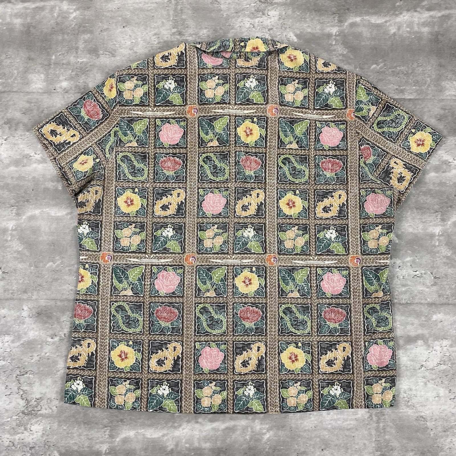 vintage REYN SPOONER HAWAIIAN AIRLINES shirt 90s Womens loop collar