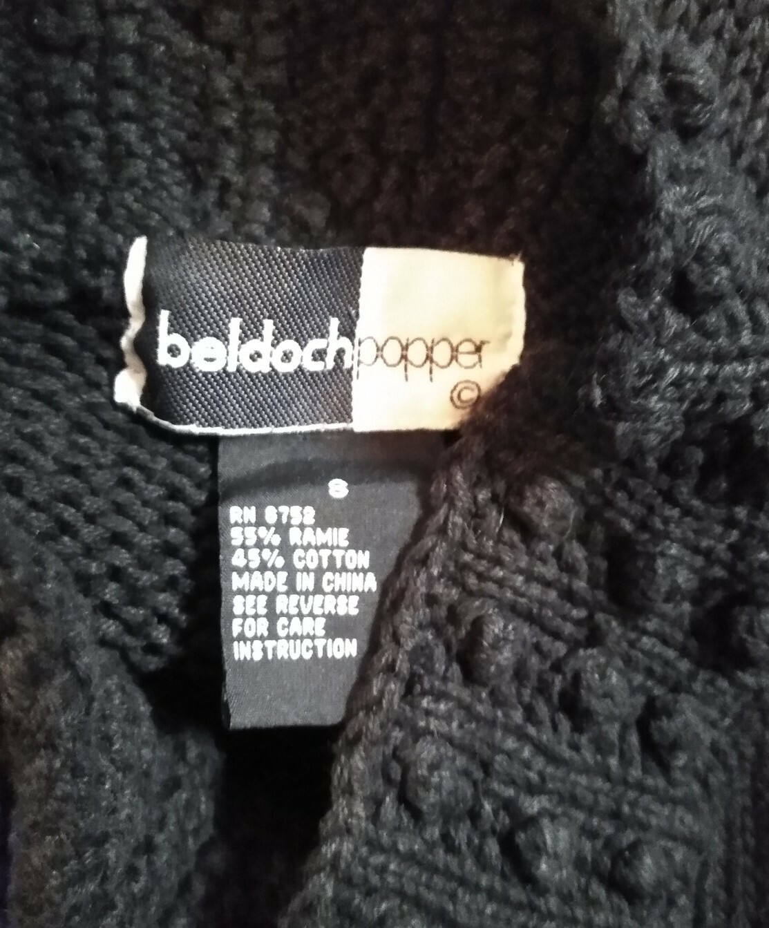 Vintage Beldoch Popper Halloween Fall Harvest Sweater ~ Pumpkin Witch Black Cat