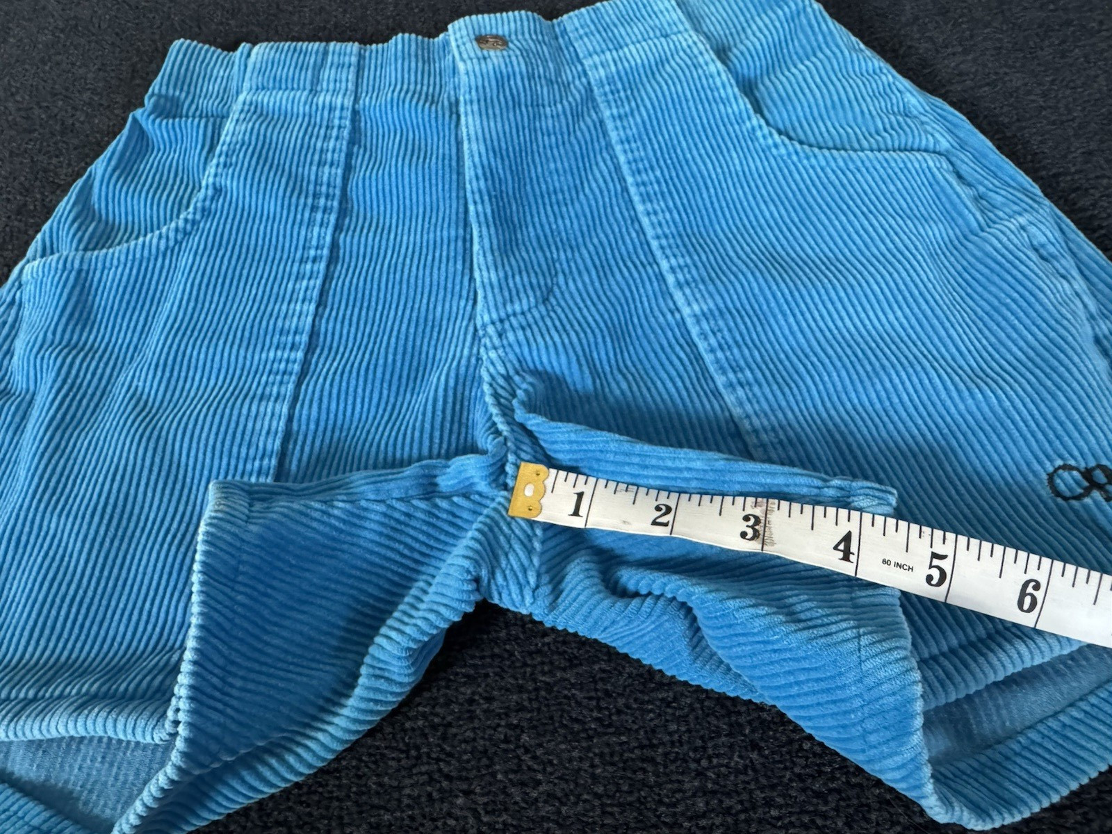 Vintage Ocean Pacific OP Corduroy Shorts Blue Surf Skate Dogtown Longriders 80s