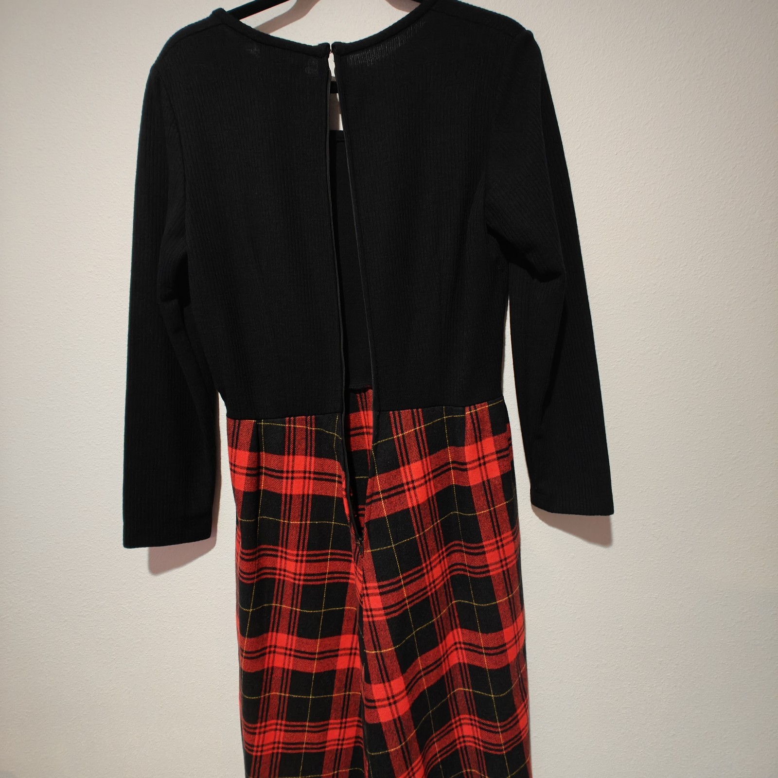 Vintage Kenny Clasics Maxi Dress Size 14 Plaid Heavy Whimsigoth Scottish