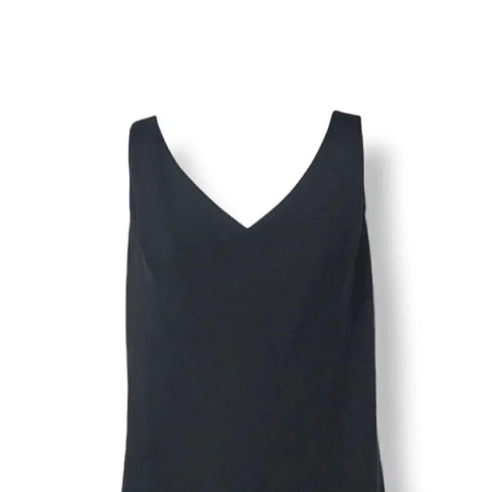NEW Vintage 70s S.L. Fashions Chiffon Godet Pleat Black Cocktail Dress Size 12