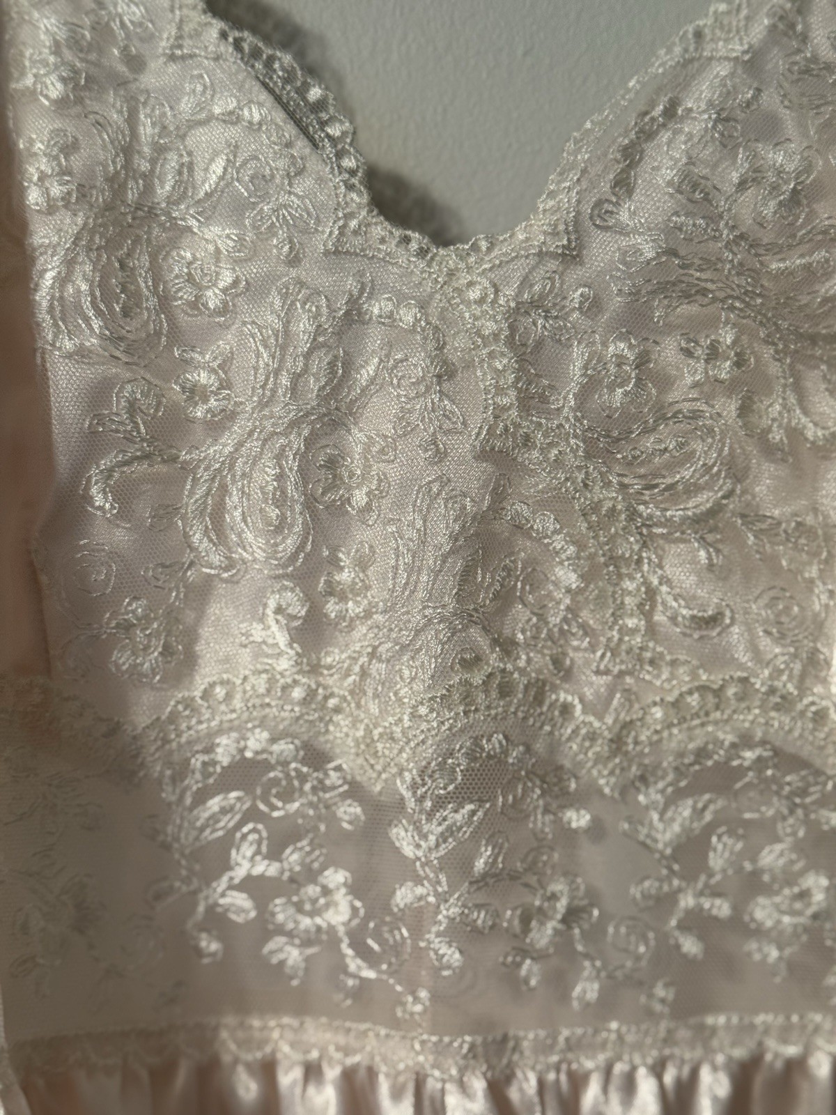 Vintage Harrods London Saxon Lingerie Blush Pink Long Nightgown NEW in Box 1997