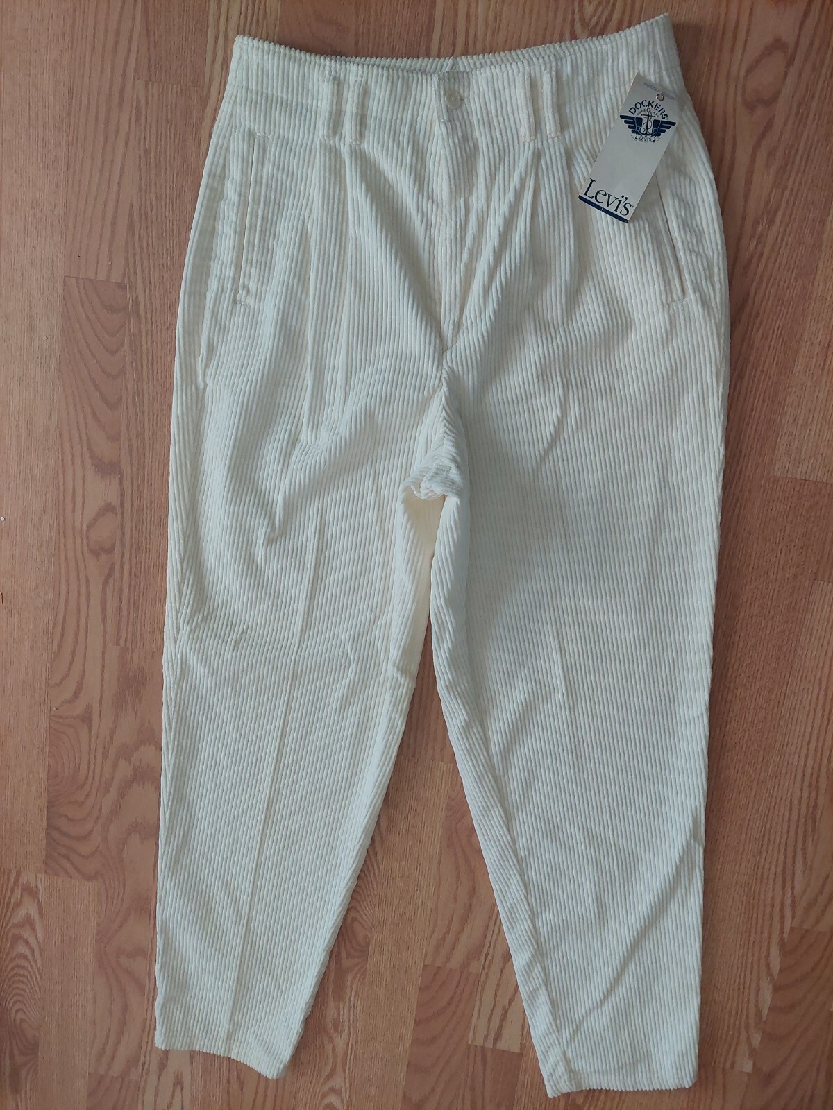 DOCKERS BY LEVI’S CORDUROY PANTS VINTAGE MOM HIGH WAIST SIZE 12 Tall
