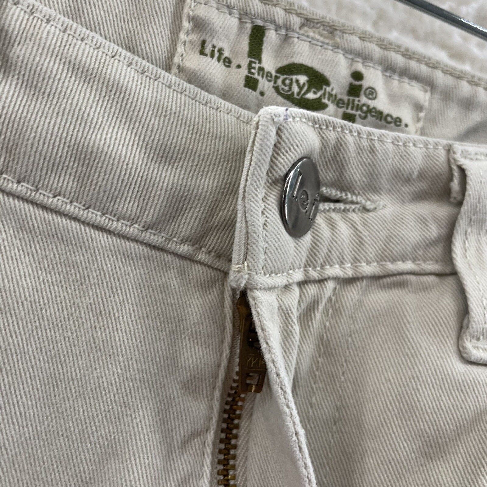 Y2K Vintage Lei Pants Jeans 10 12 29 30 Khaki Tan Beige Mid Rise Bootcut Flare