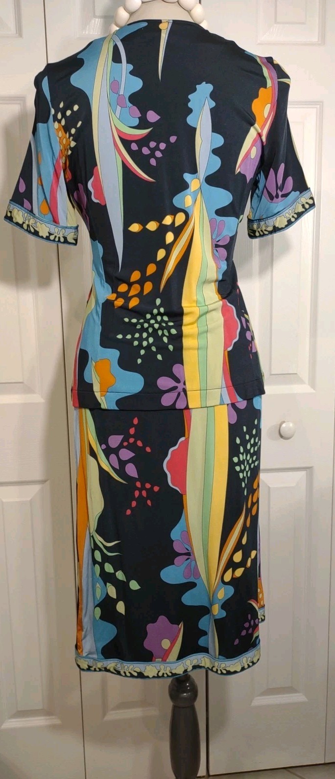 Averardo Bessi 2 Piece Viscose Top/Skirt Pucci Print IT 42 US 8