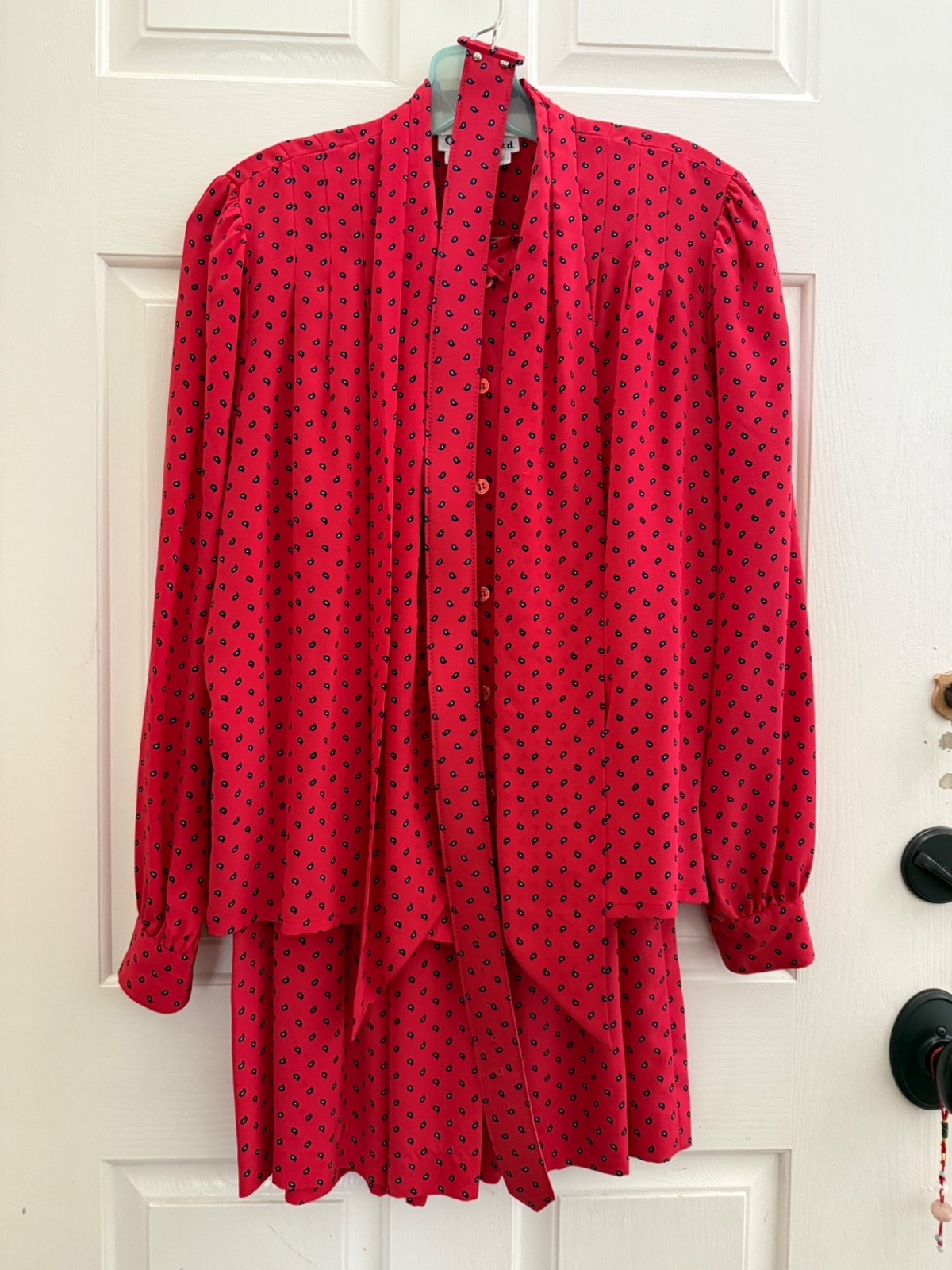 Vintage 100% Silk CIAO LTD for I Magnin Two Piece Skirt Suit Set