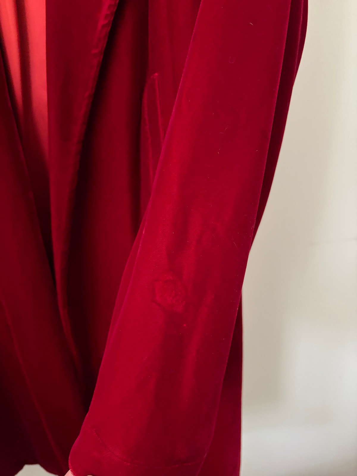 Red Velvet Vintage Opera Coat – Fully Lined