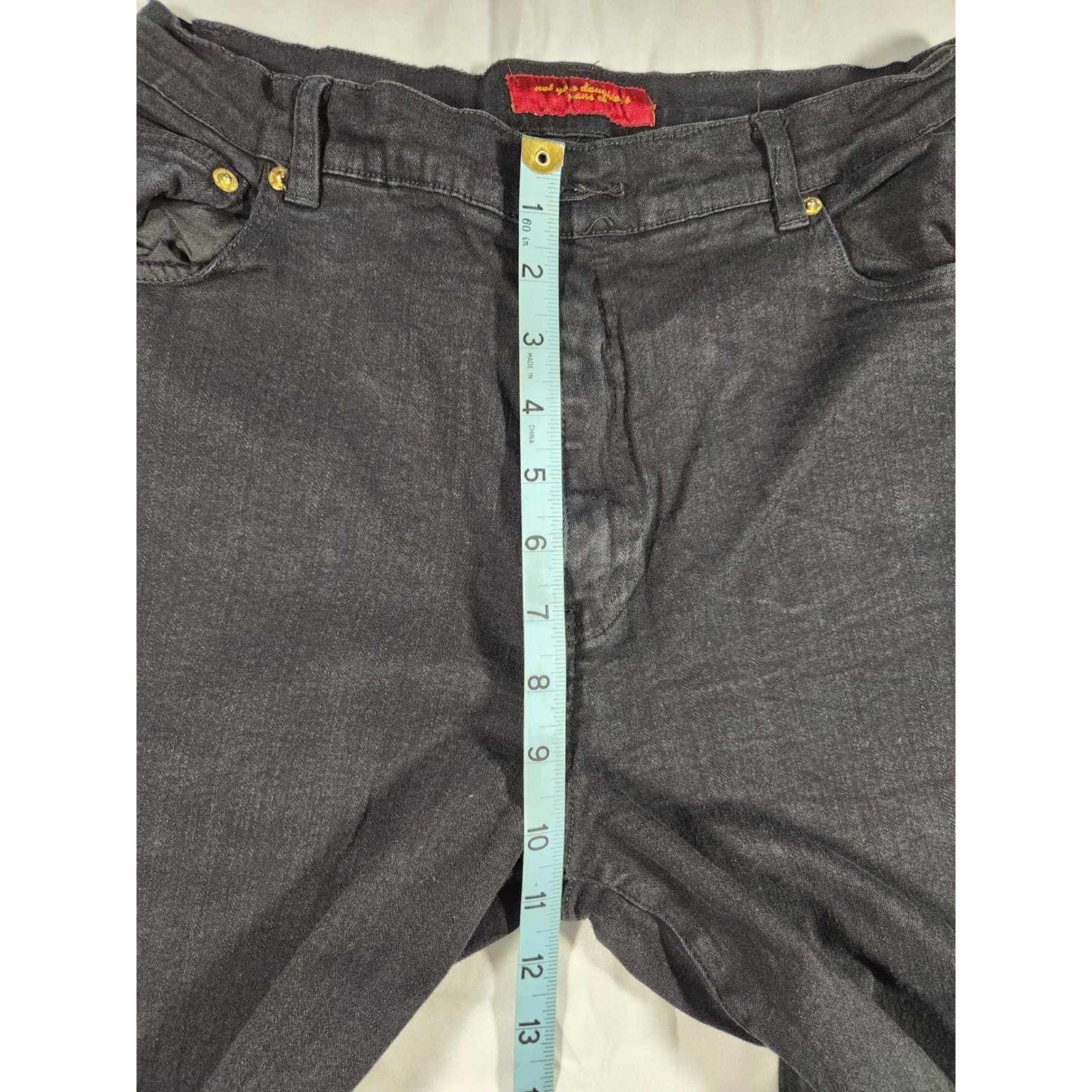 Vintage Label Womens Black NYDJ Bootcut Jeans Size 10, 32″ Inseam