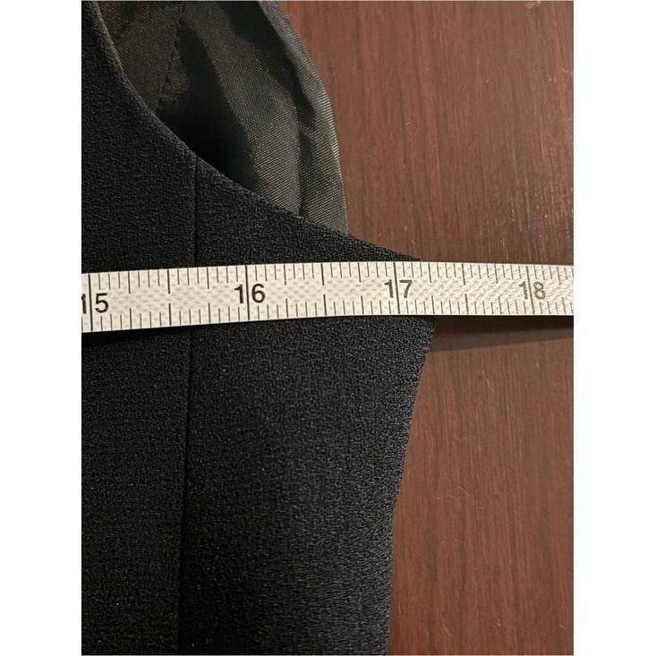 Vintage Liz Claiborne Beaded Black Crepe Vest (Tags removed) Sz Sm See pics