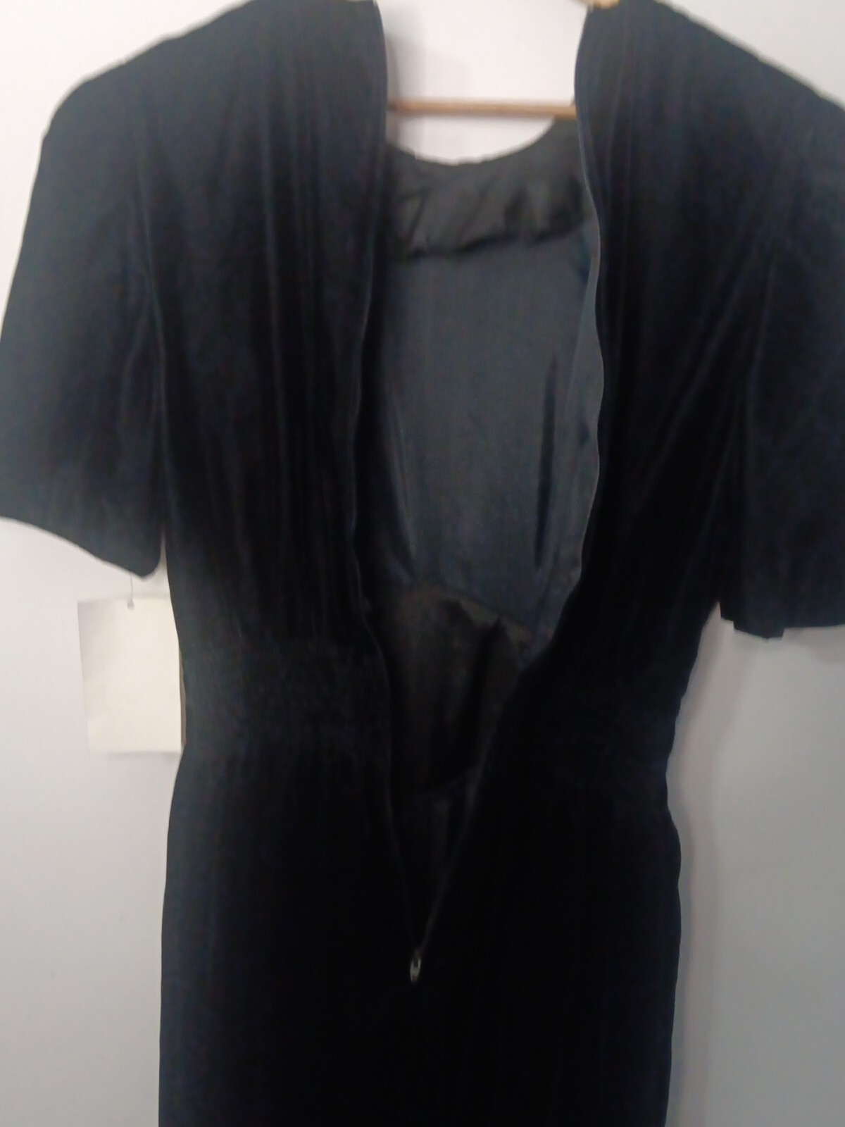 Jessica Howard Vintage 80s Black Midi Velvet Evening Gown Dress Womens 8 NWT USA