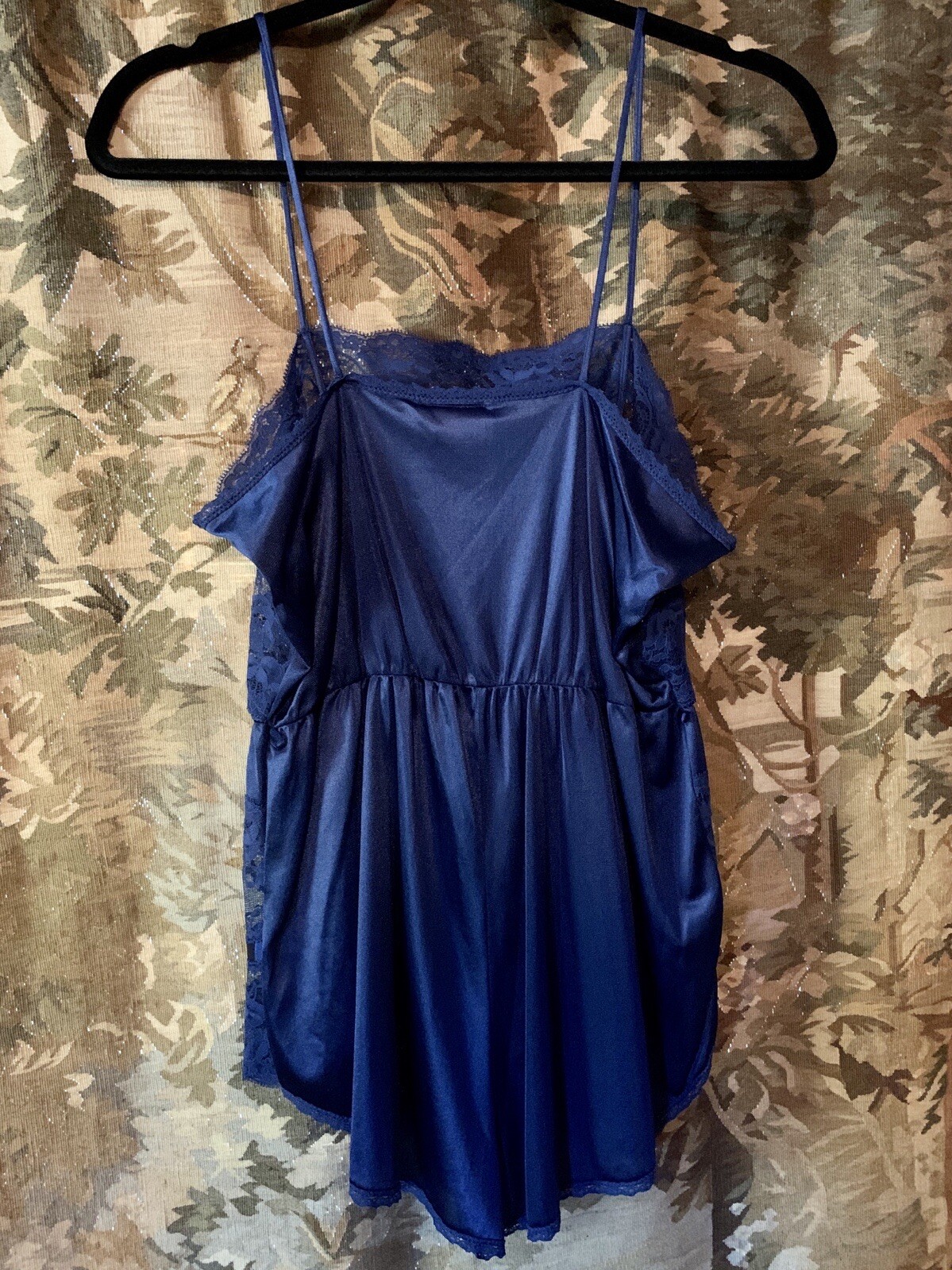Vintage semi sheer lace one piece slip bodysuit womens lingerie loungewear retro