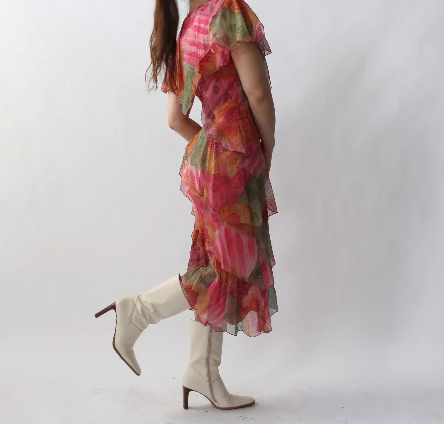 Vintage Holly’s Harp Ruffle Dress