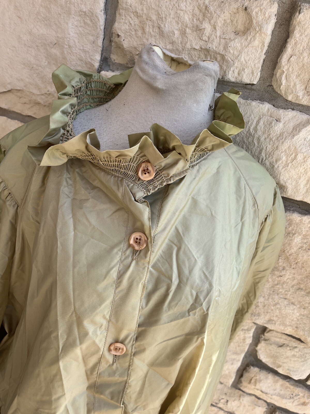 VINTAGE 80’s silkhana/Rain Coat/winddreaker Trench Coat Size L?xl
