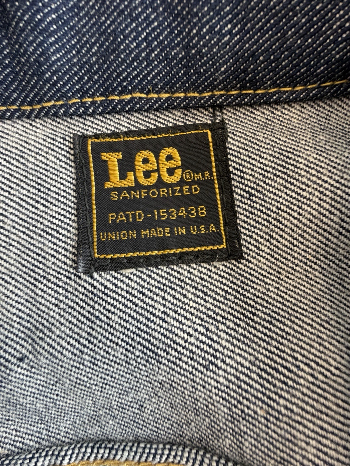 Lee Sanforized PATD-153438 Vintage 70s Raw Denim Suit :Janke & Pants M.USA Size:M