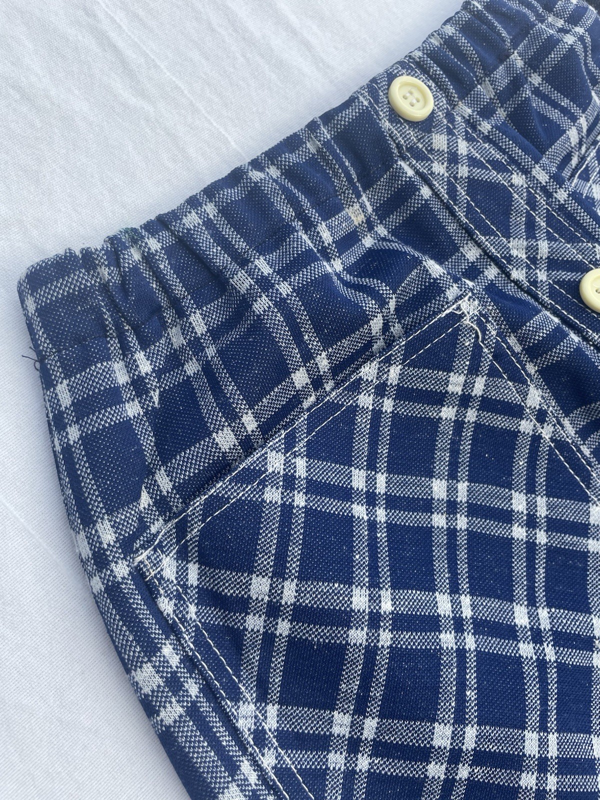 Vintage Blue White Preppy A line Midi Skirt 1960s Mod John Meyer Women’s 10