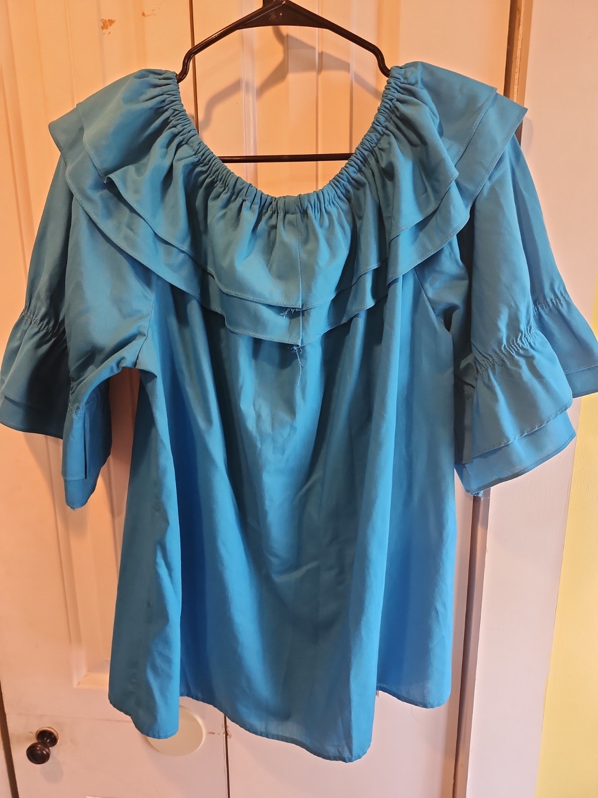 Partners Please! Malco Modes Turquoise Square Dance Skirt Medium & Blouse Large