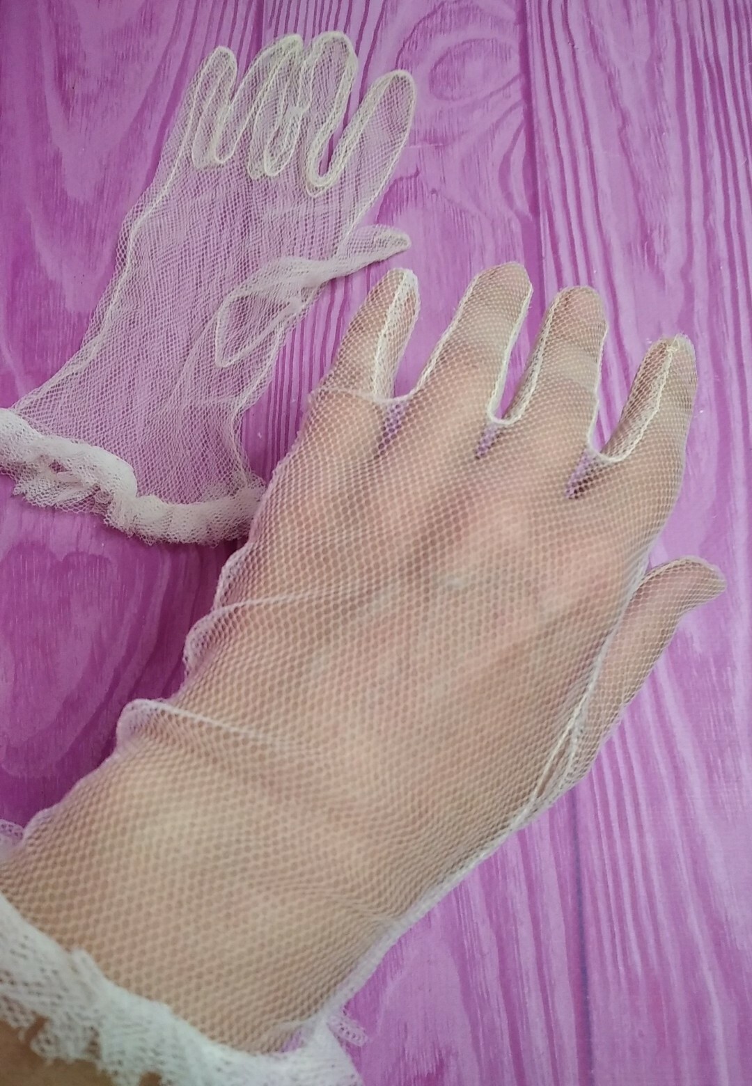 Vintage Soviet White wedding set dress veil gloves 1972 USSR Ukraine with histor