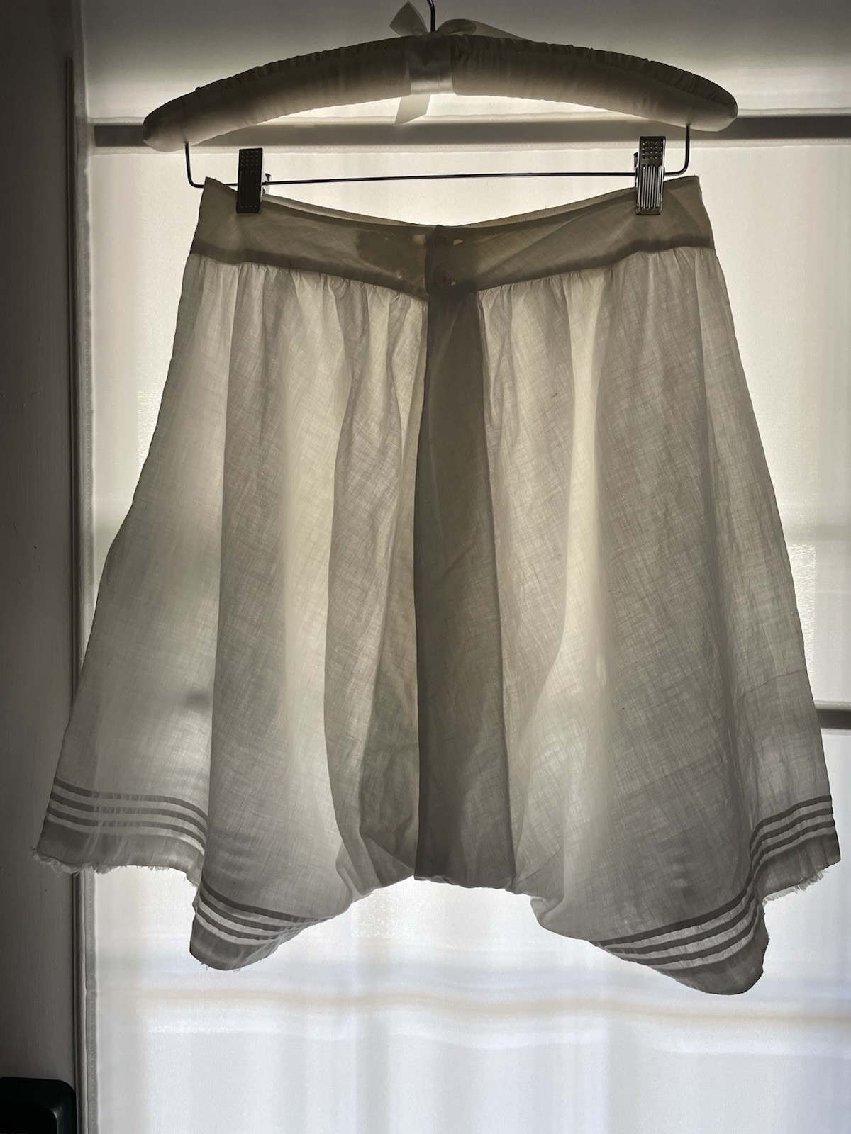 Rare Antique Split Bloomers Victorian Edwardian Undergarments Late 1890s Size S