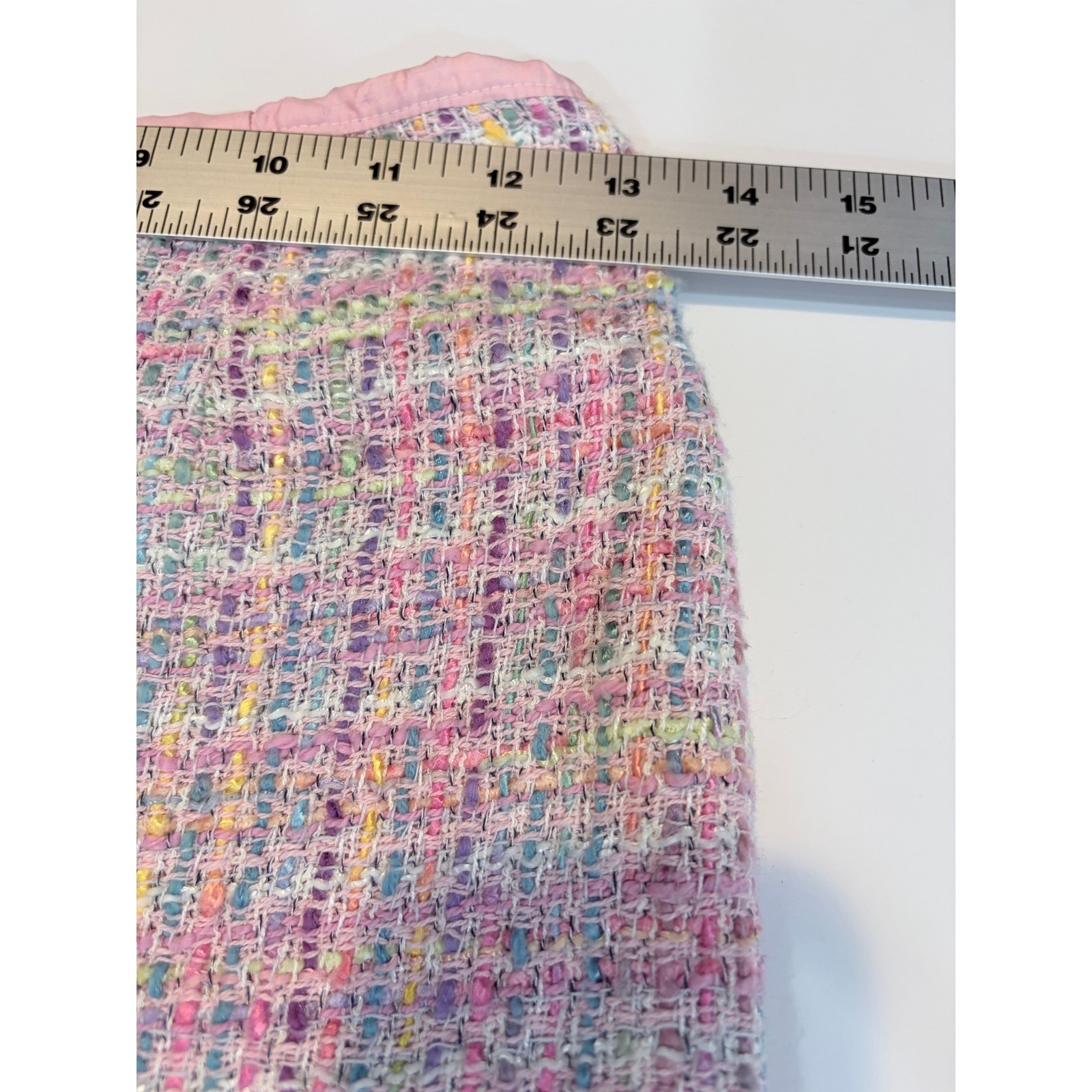 Vintage B Field Pastel Tweed Skirt Pink Multi Mini 2 XS/S